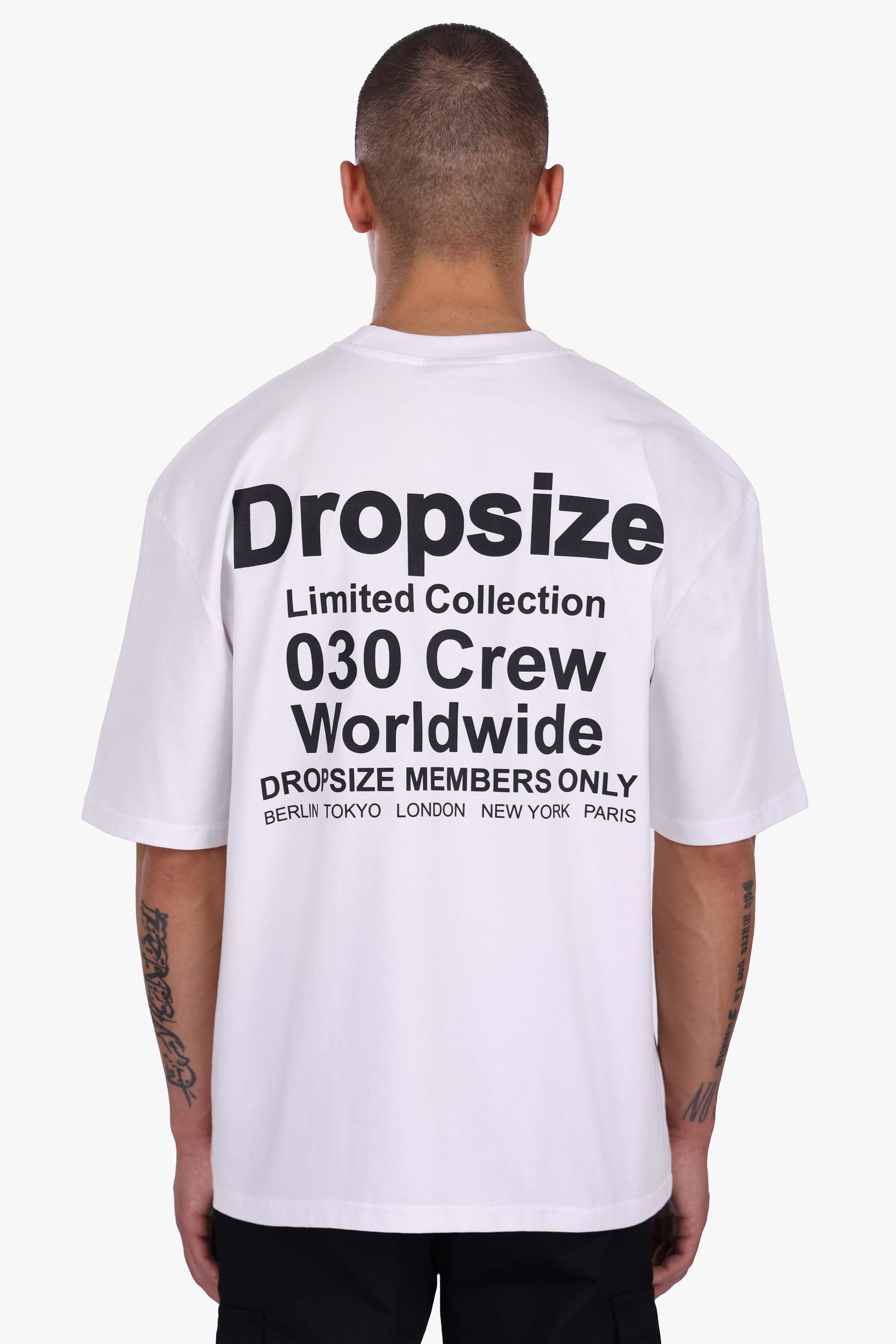 HEAVY OVERSIZED WORLD WIDE T-SHIRT WHITE