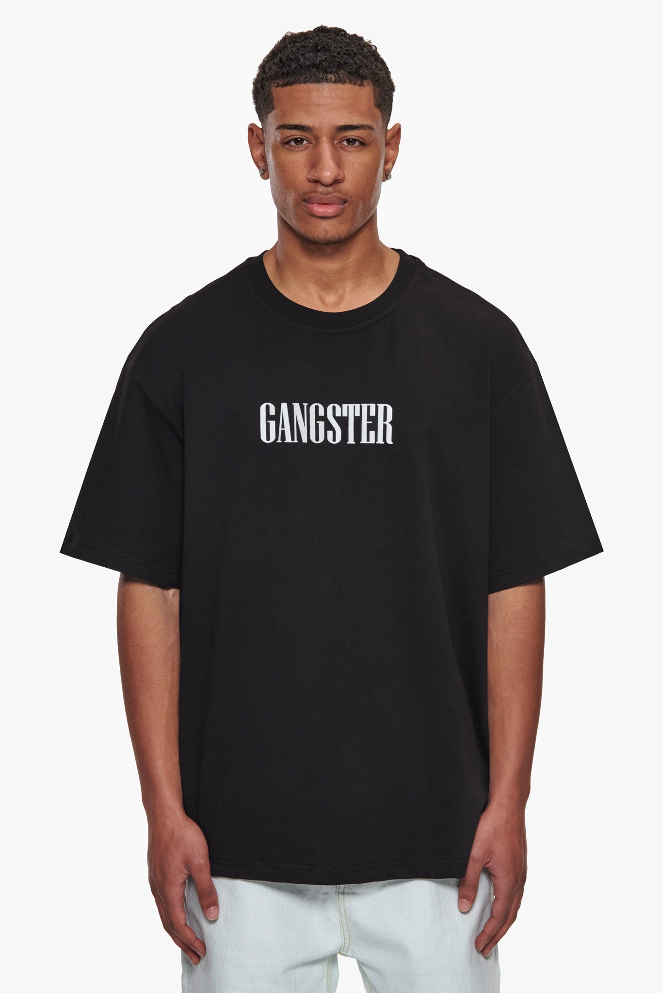 HEAVY OVERSIZE GANGSTER T-SHIRT BLACK