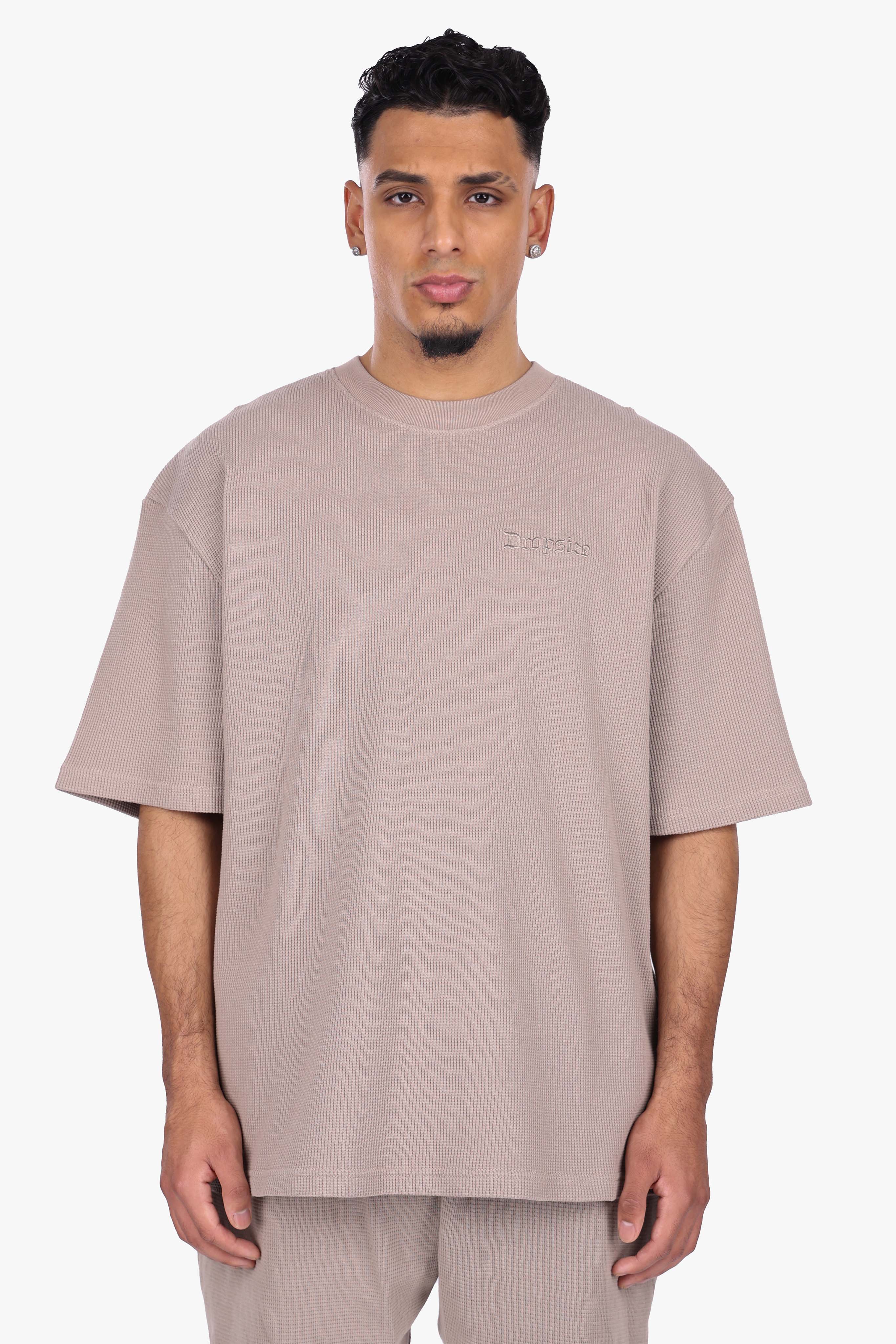 OVERSIZE WAFFLE SHIRT SIMPLY TAUPE