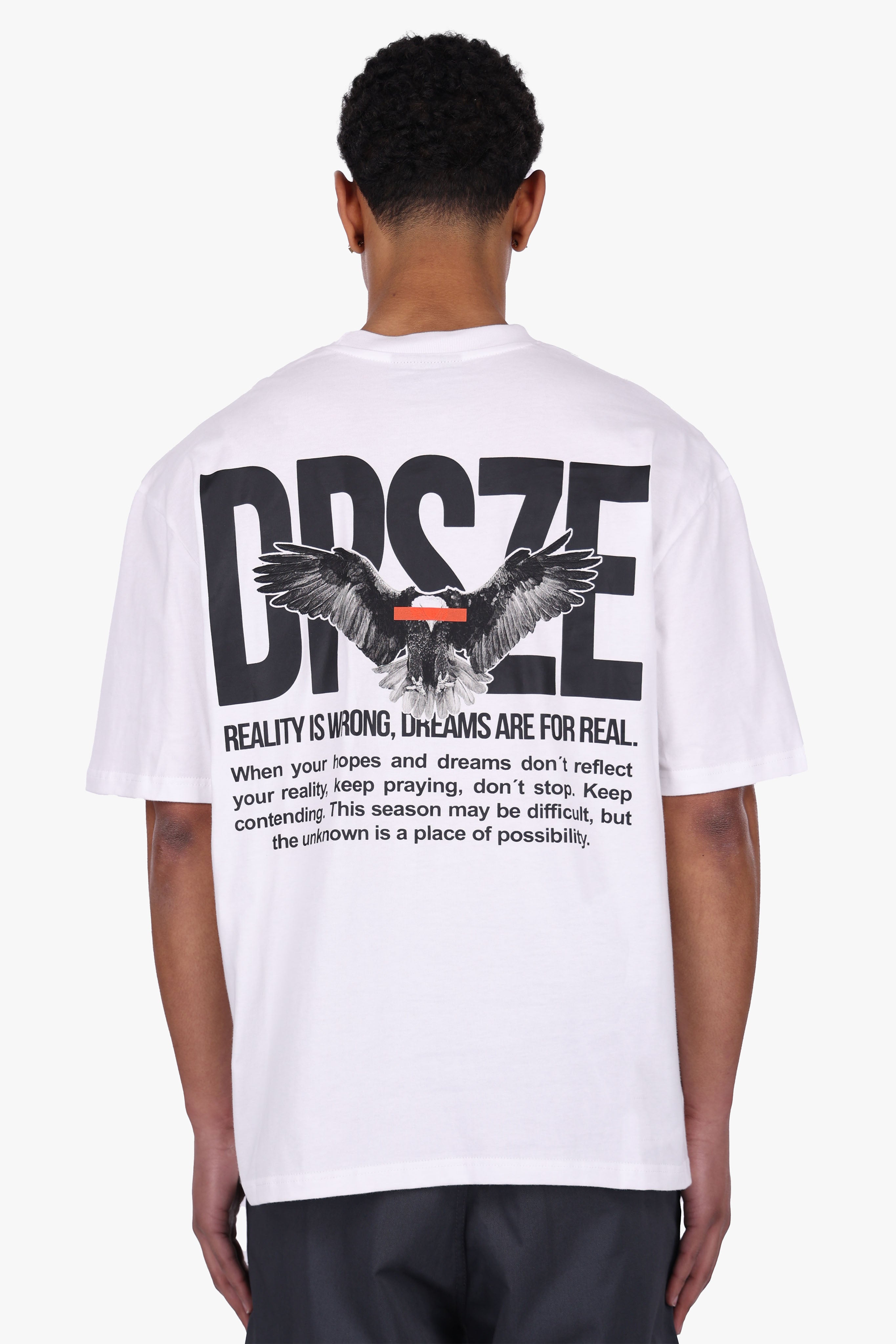 HEAVY OVERSIZE DPSZE EAGLE T-SHIRT WHITE