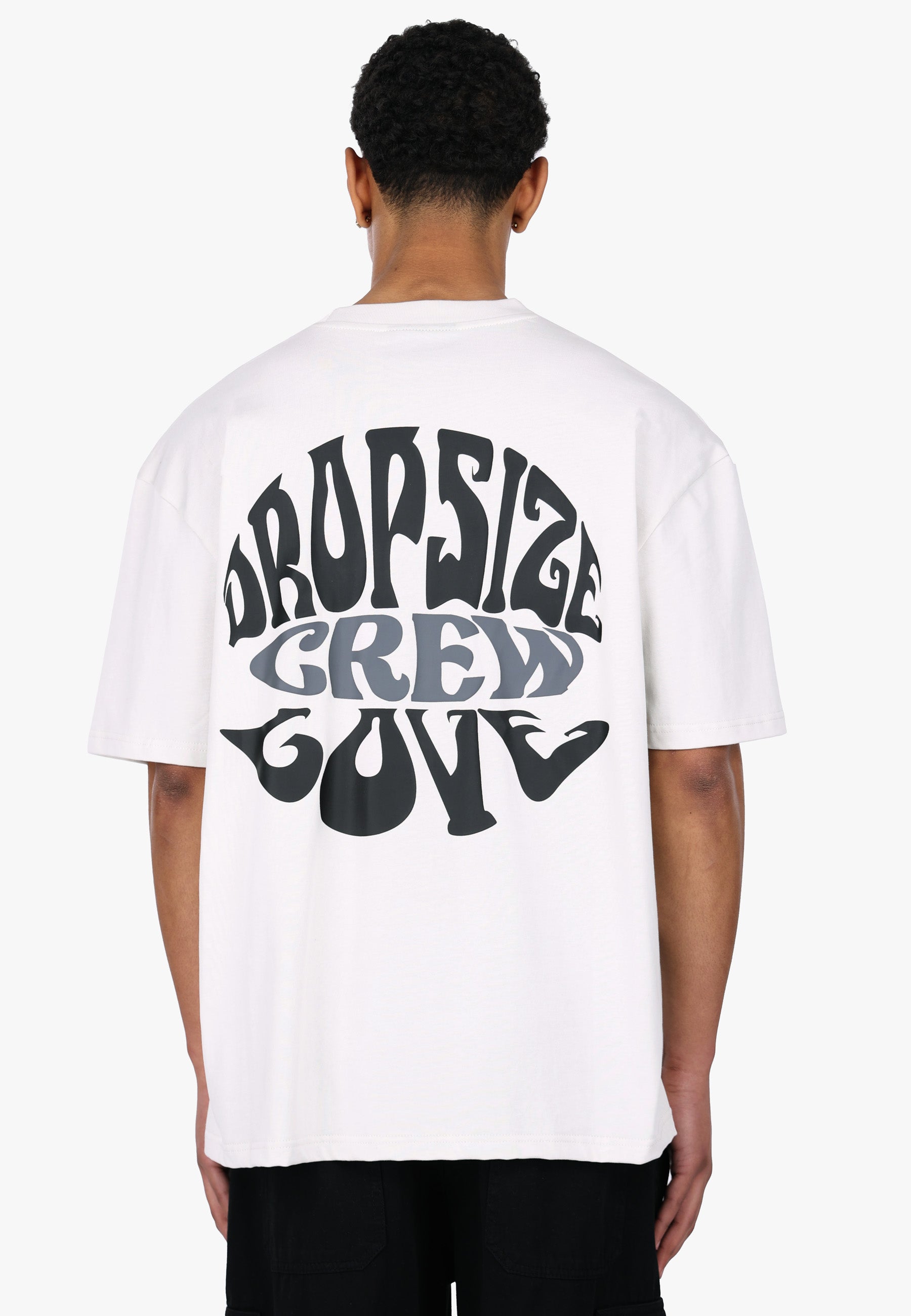 HEAVY OVERSIZE CREW LOVE T-SHIRT LIGHT GREY
