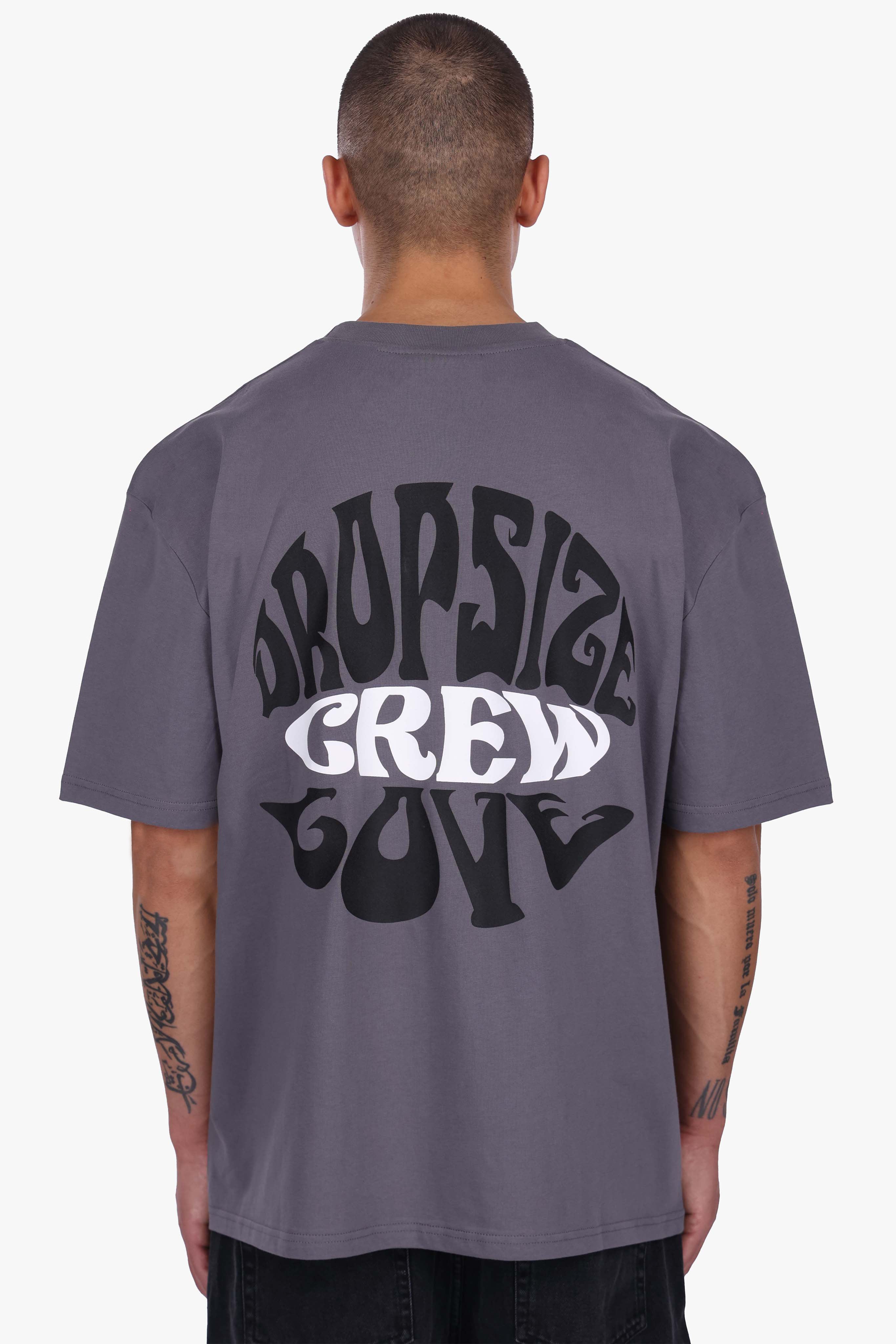HEAVY OVERSIZE CREW LOVE T-SHIRT BLACK