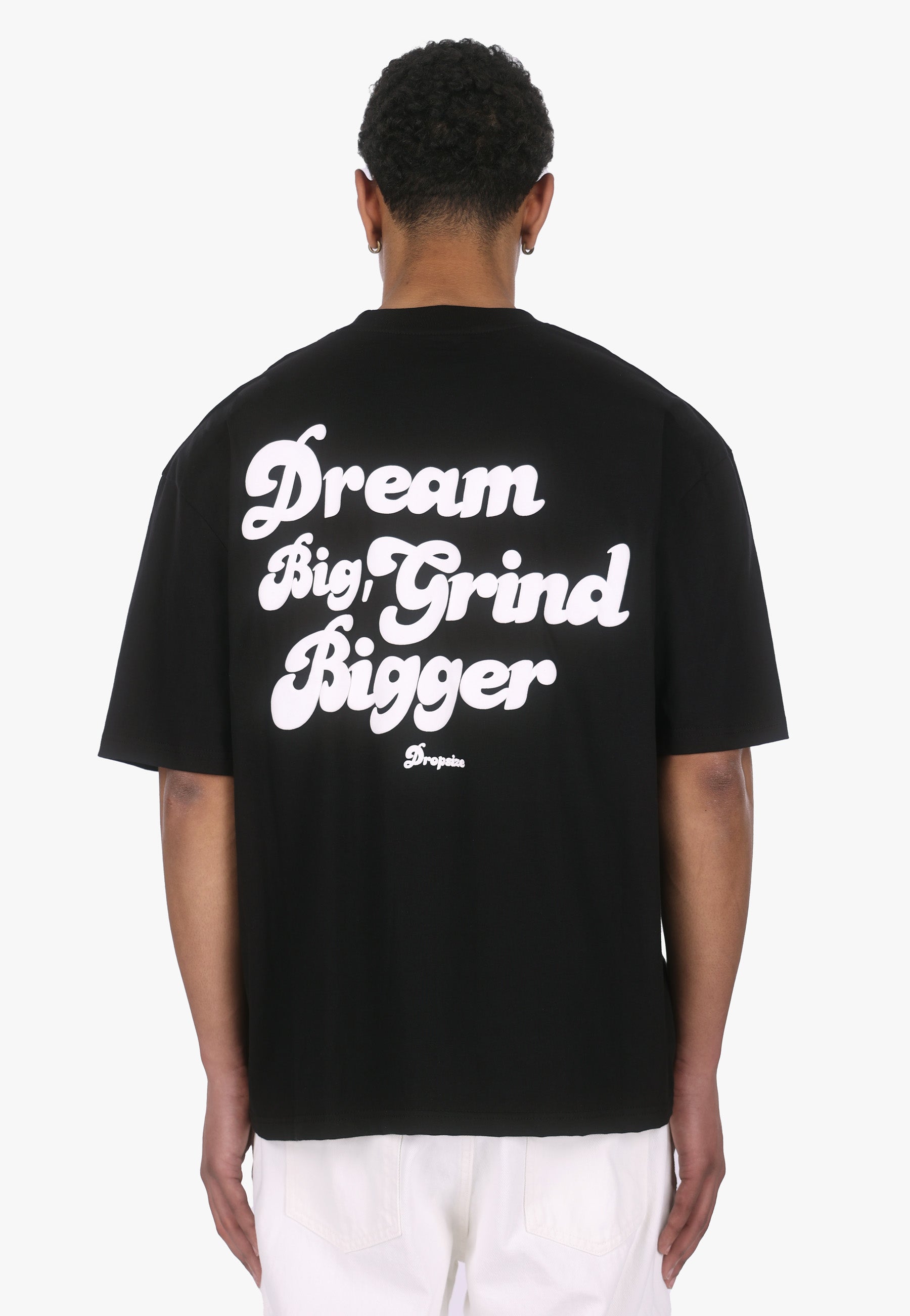 HEAVY OVERSIZED DREAM AND GRIND T-SHIRT BLACK