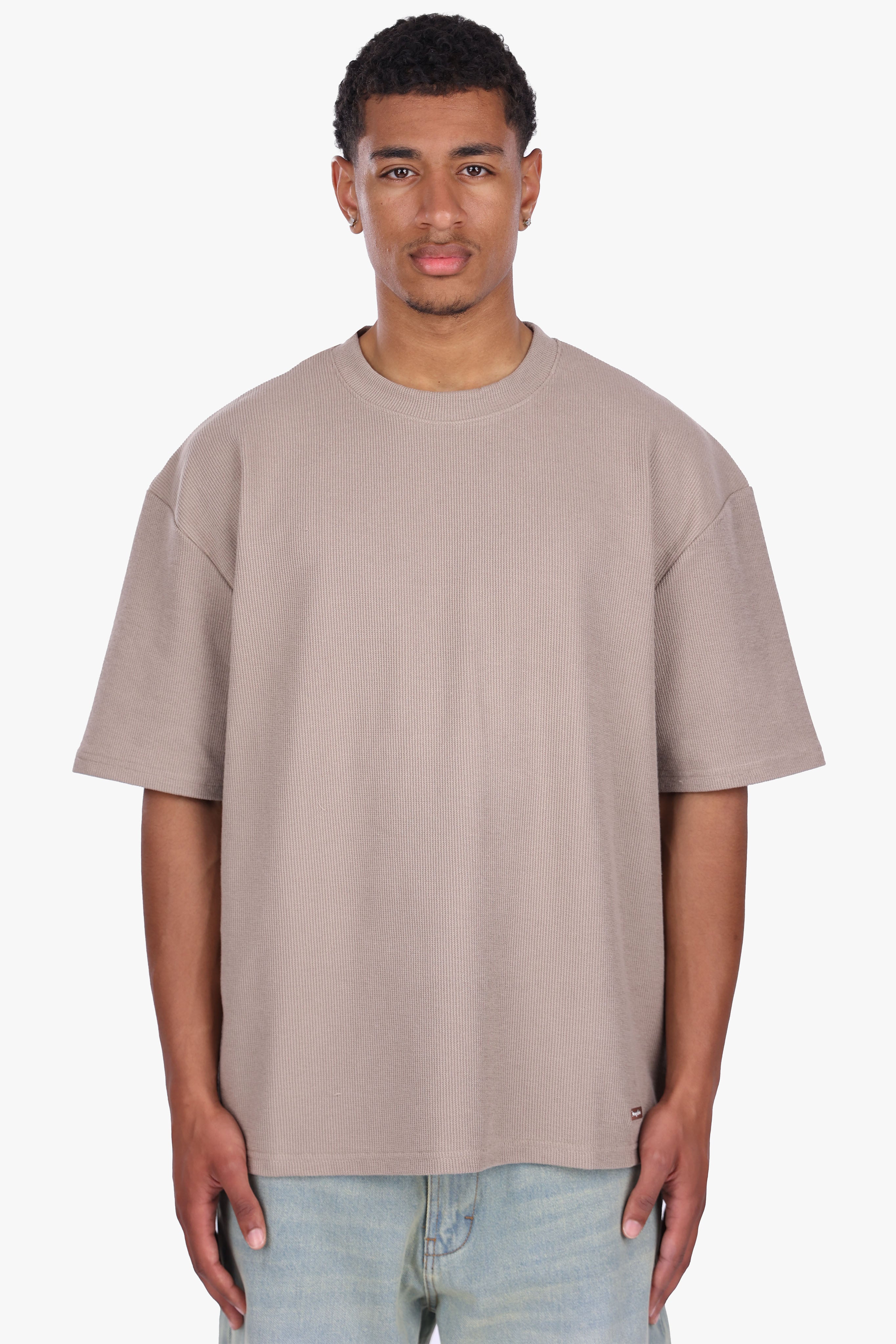 FRENCH RIB T-SHIRT SIMPLY TAUPE
