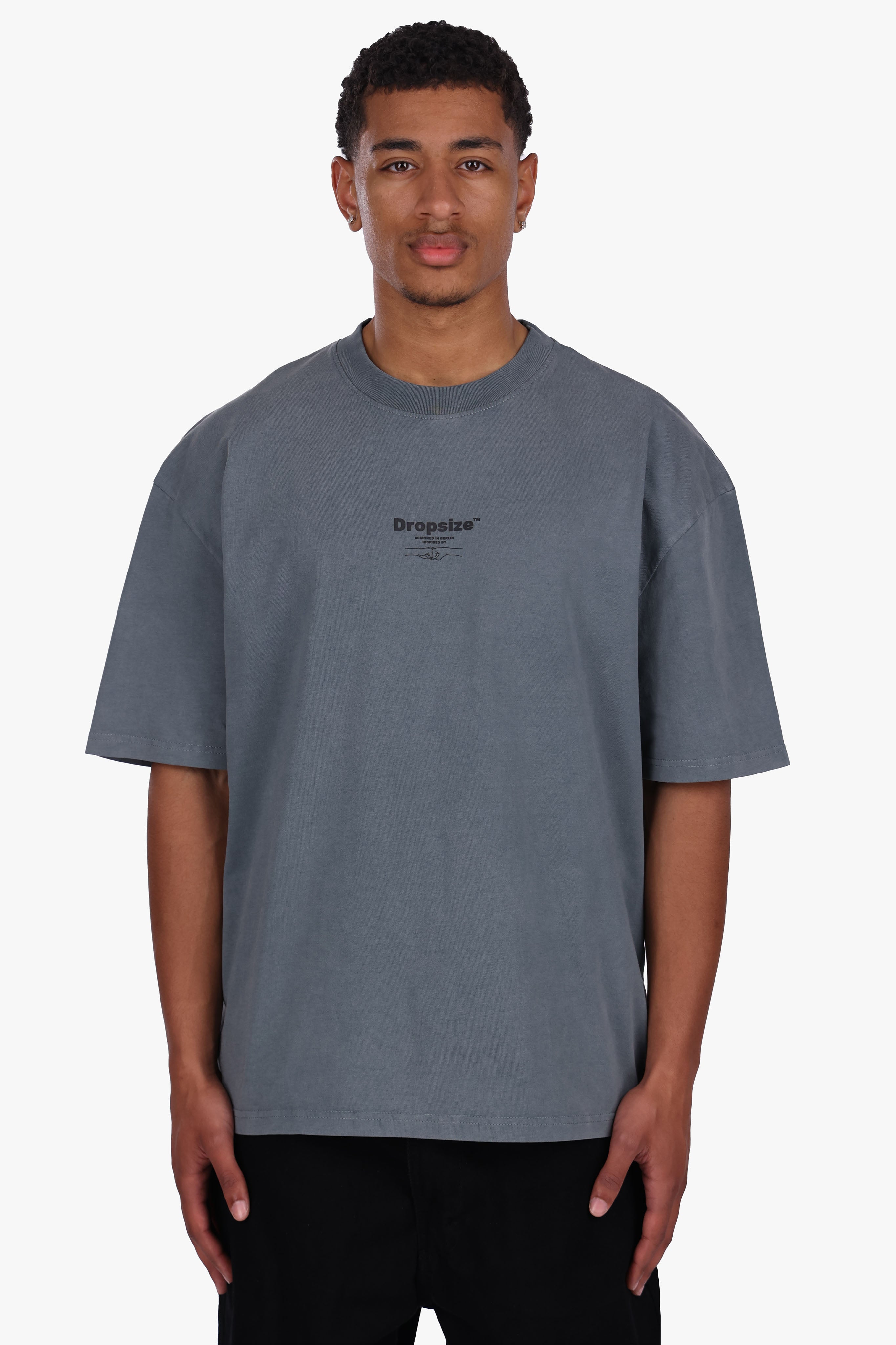 4BRO FIST T-SHIRT ACID WASHED GREY