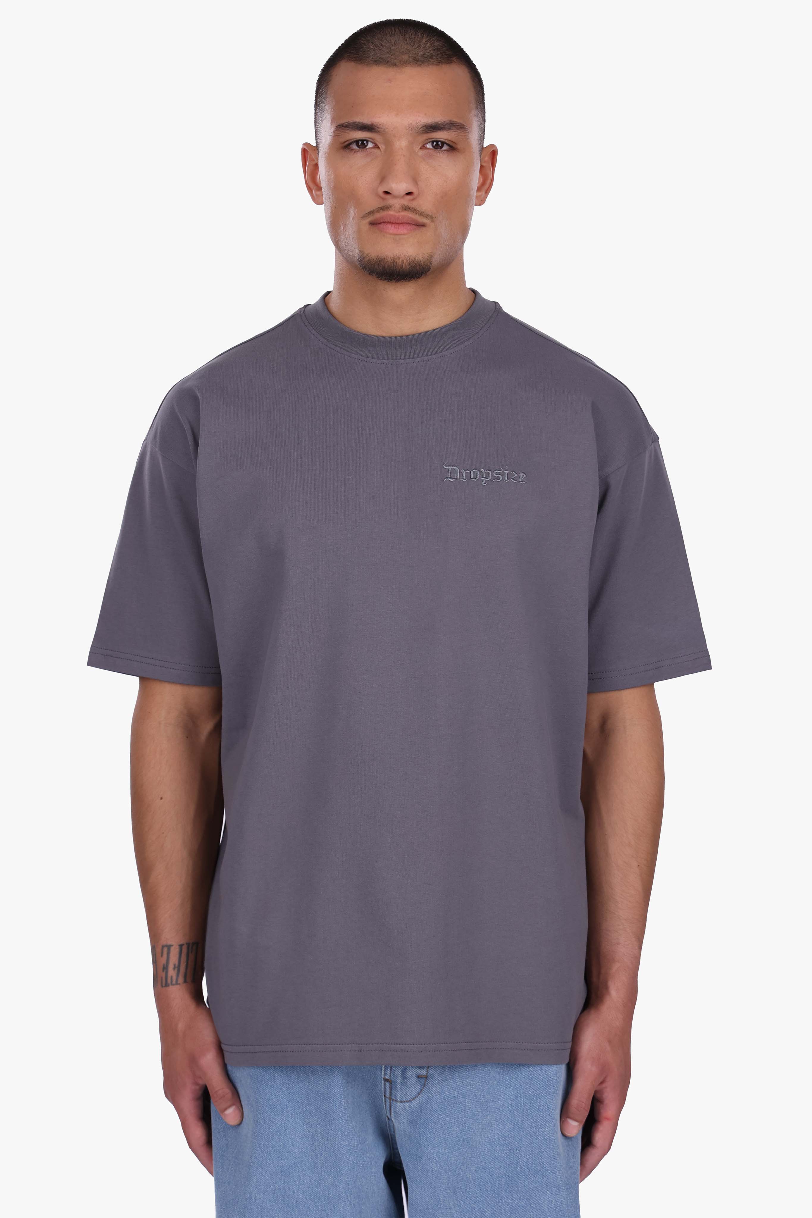 REGULAR FIT T-SHIRT STEEL GREY
