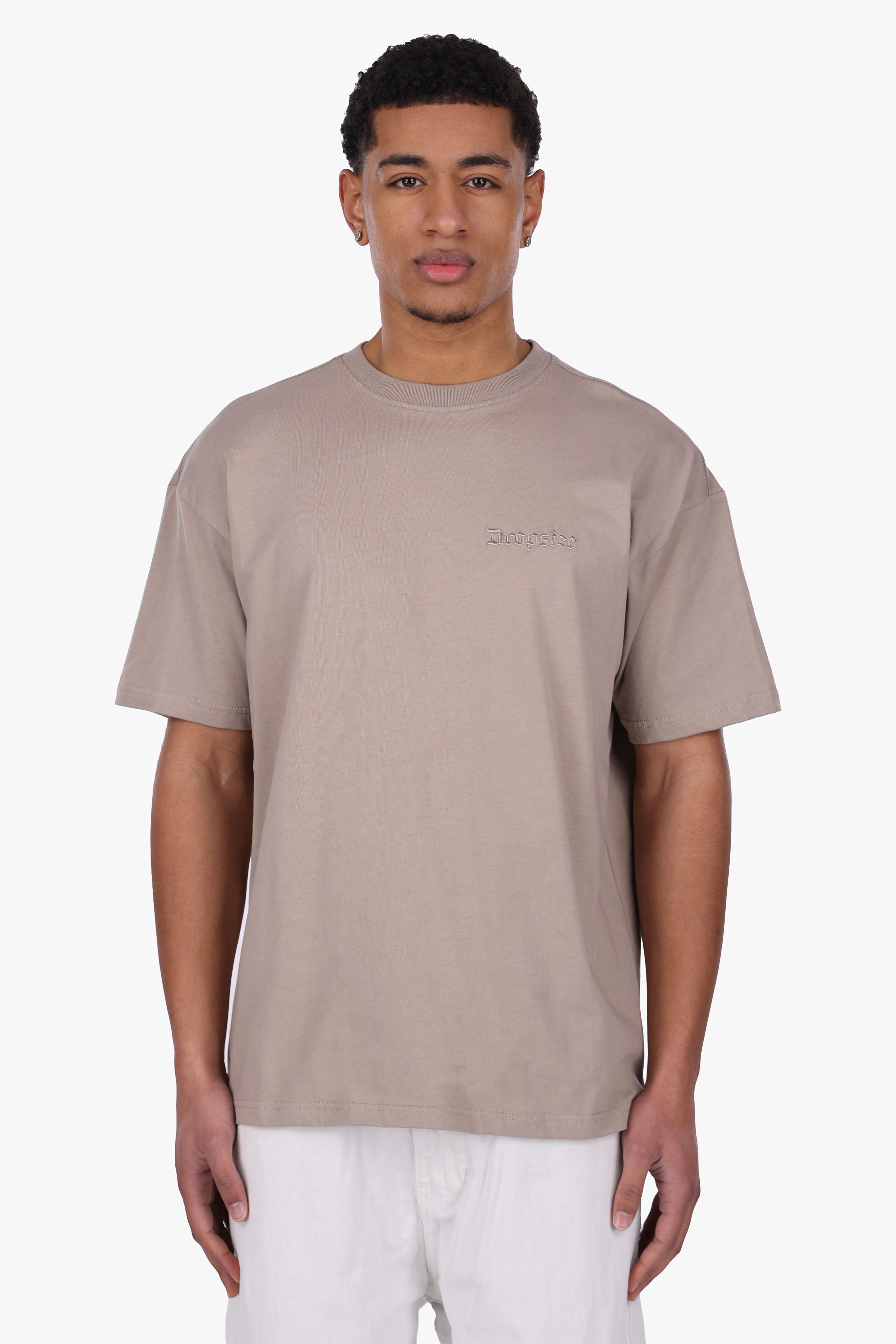REGULAR FIT T-SHIRT SIMPLY TAUPE