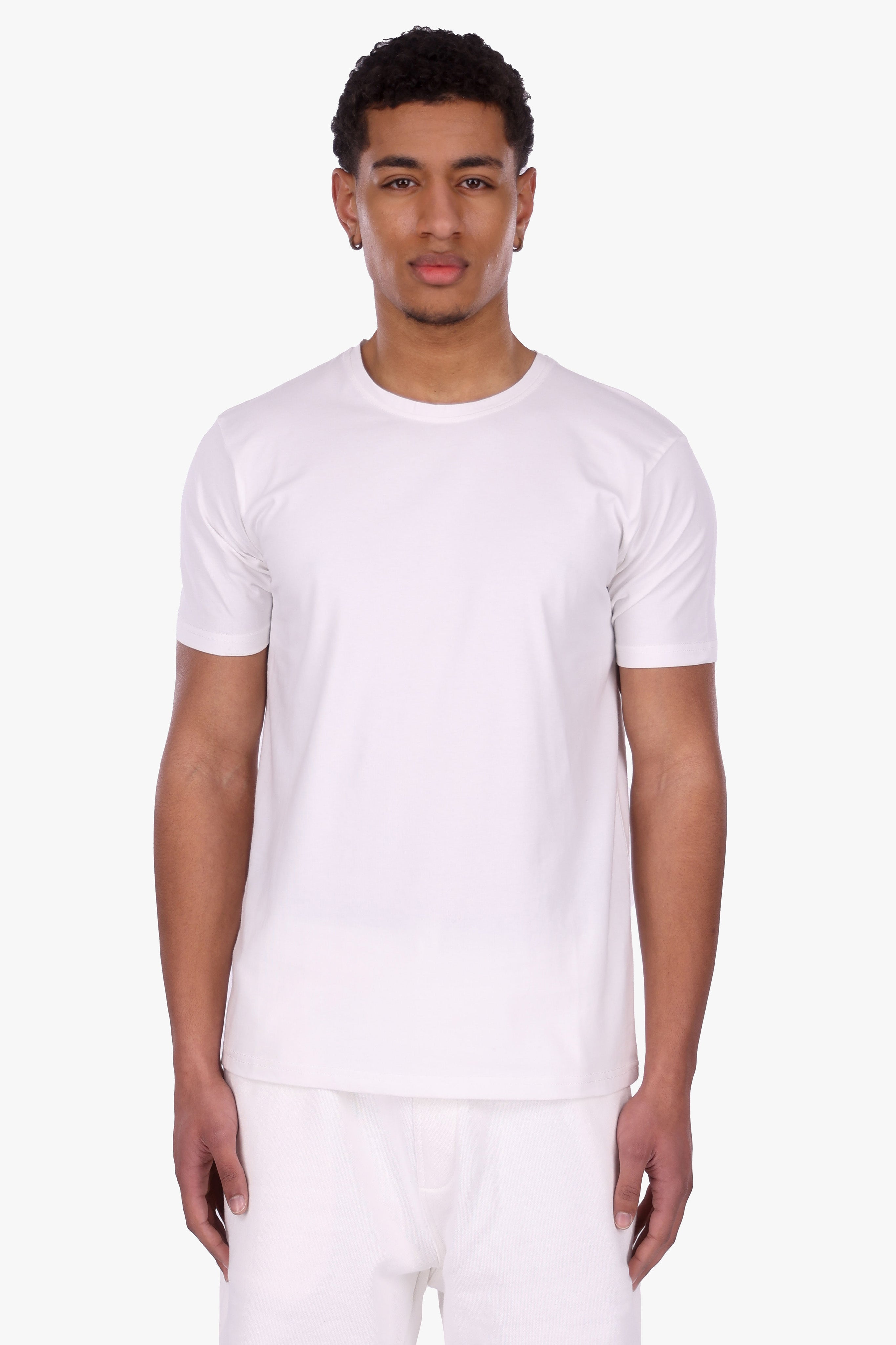 SLIM FIT T-SHIRT CREAM WHITE