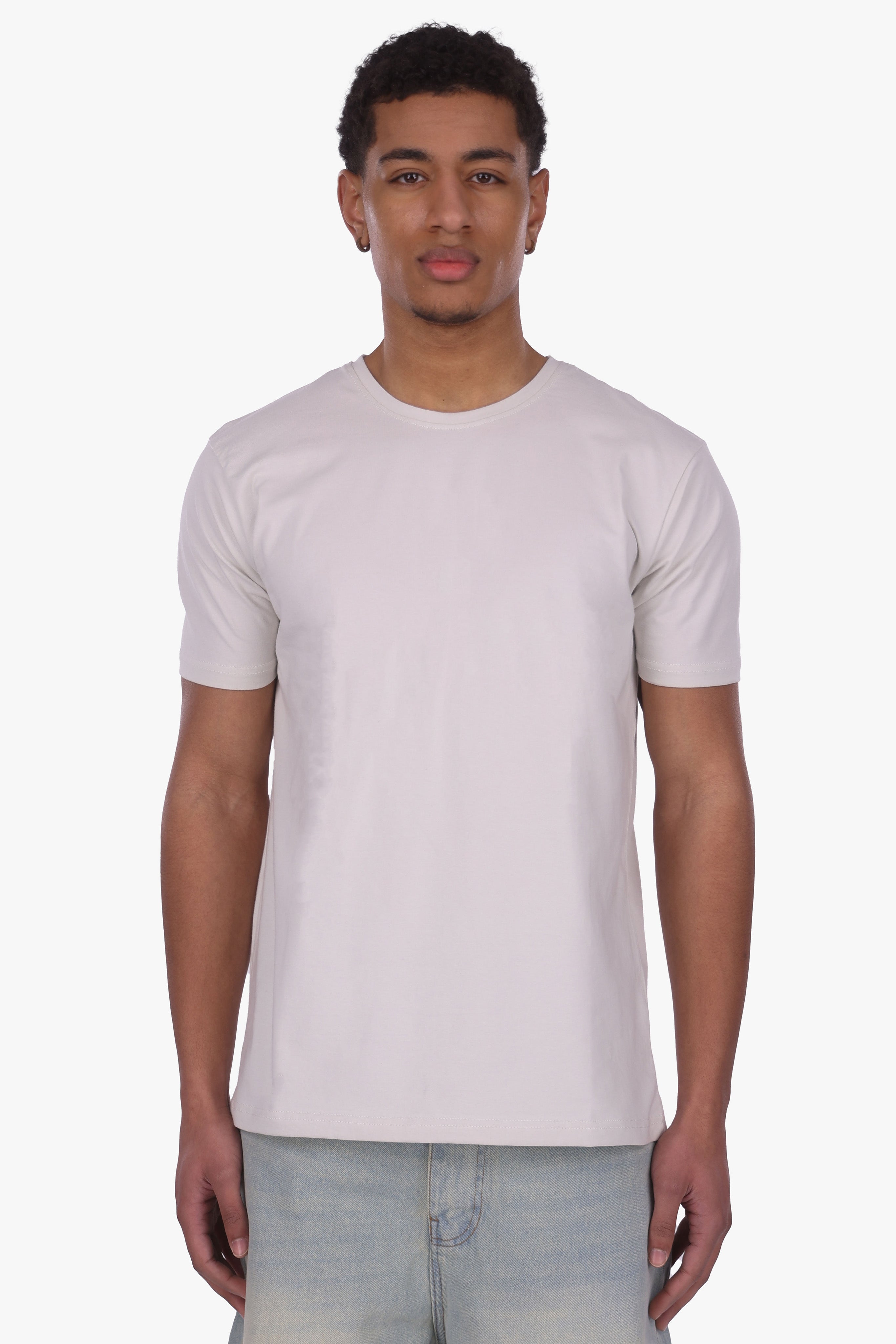 SLIM FIT T-SHIRT LIGHT GREY