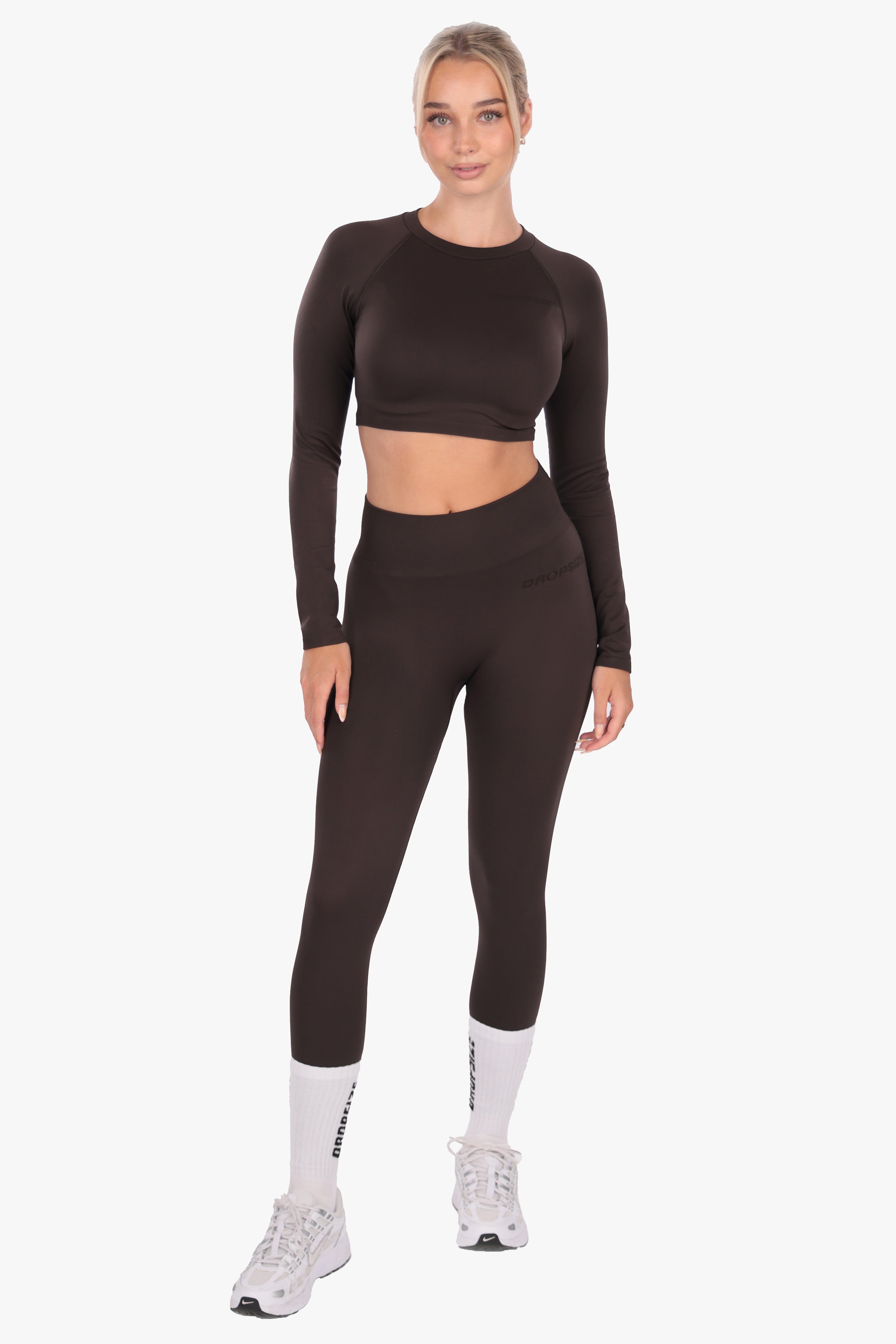 WOMEN ACTIVEWEAR SET CHOCLATE