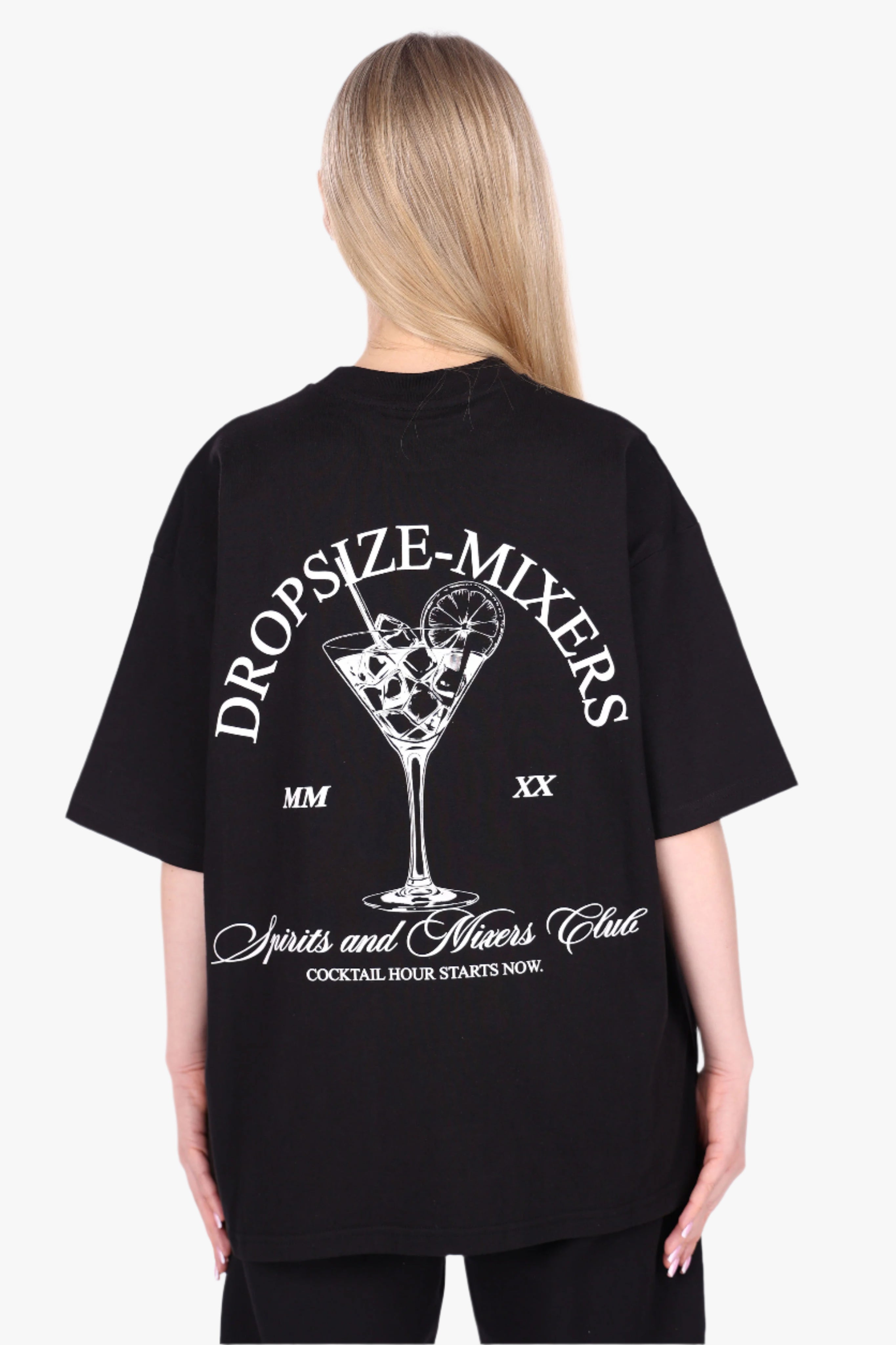 HEAVY OVERSIZE COCKTAIL T-SHIRT BLACK