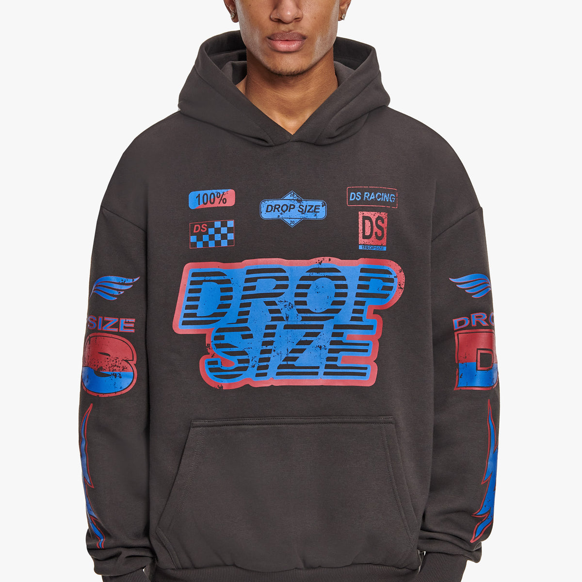 [PAYNTR] M _ (Black)Oversize Racing Hoodie(532700499) main image 1