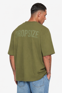 HEAVY OVERSIZE HD PRINT T-SHIRT OLIVE