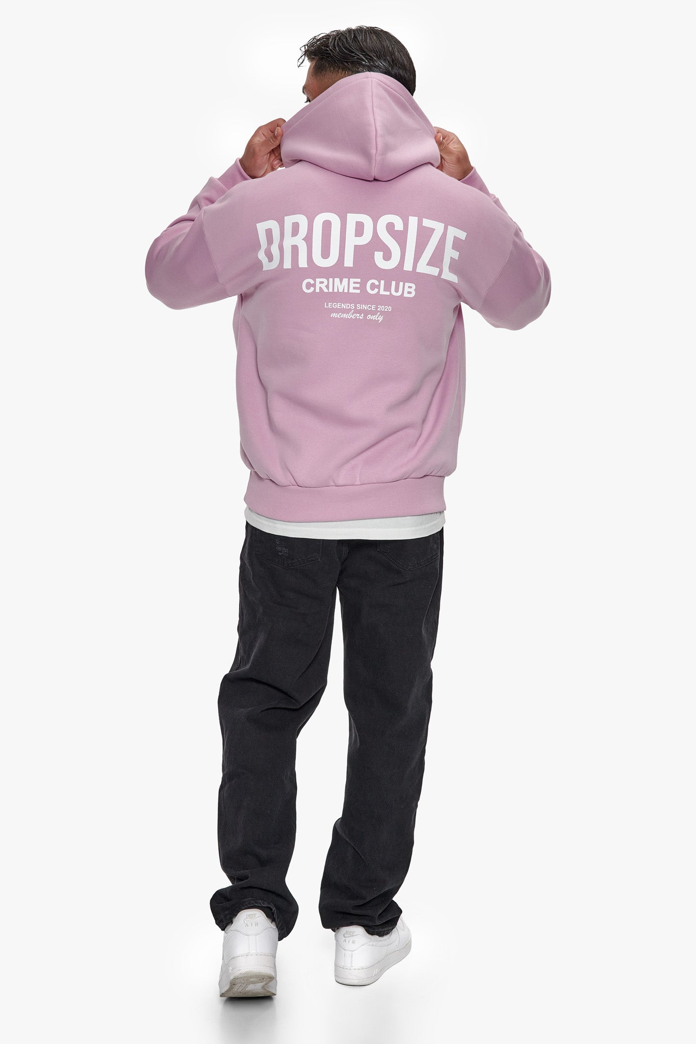 HEAVY OVERSIZE CRIME CLUB HOODIE LILAC