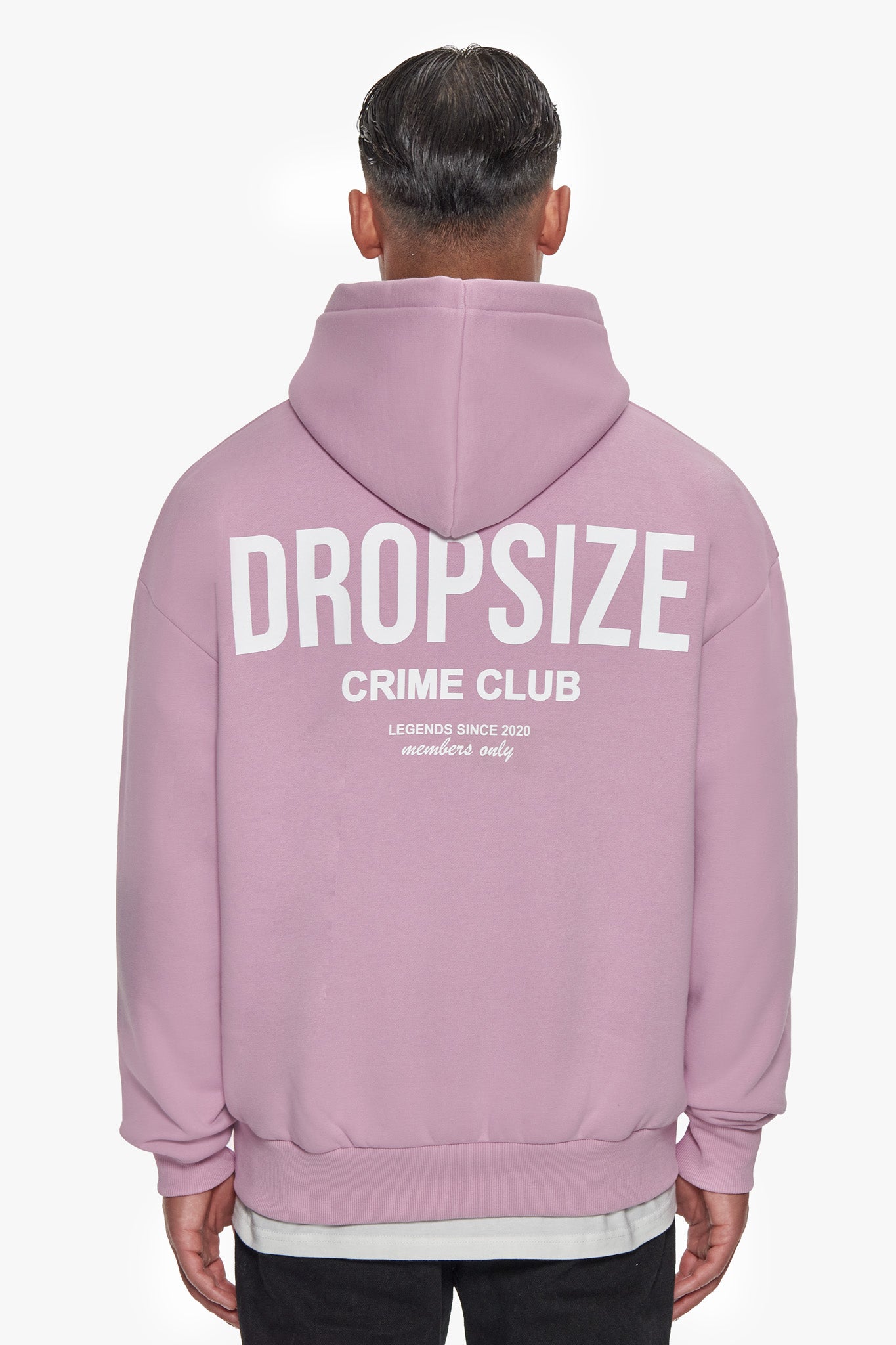 HEAVY OVERSIZE CRIME CLUB HOODIE LILAC