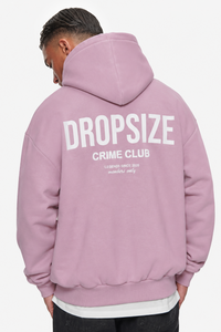 HEAVY OVERSIZE CRIME CLUB HOODIE LILAC