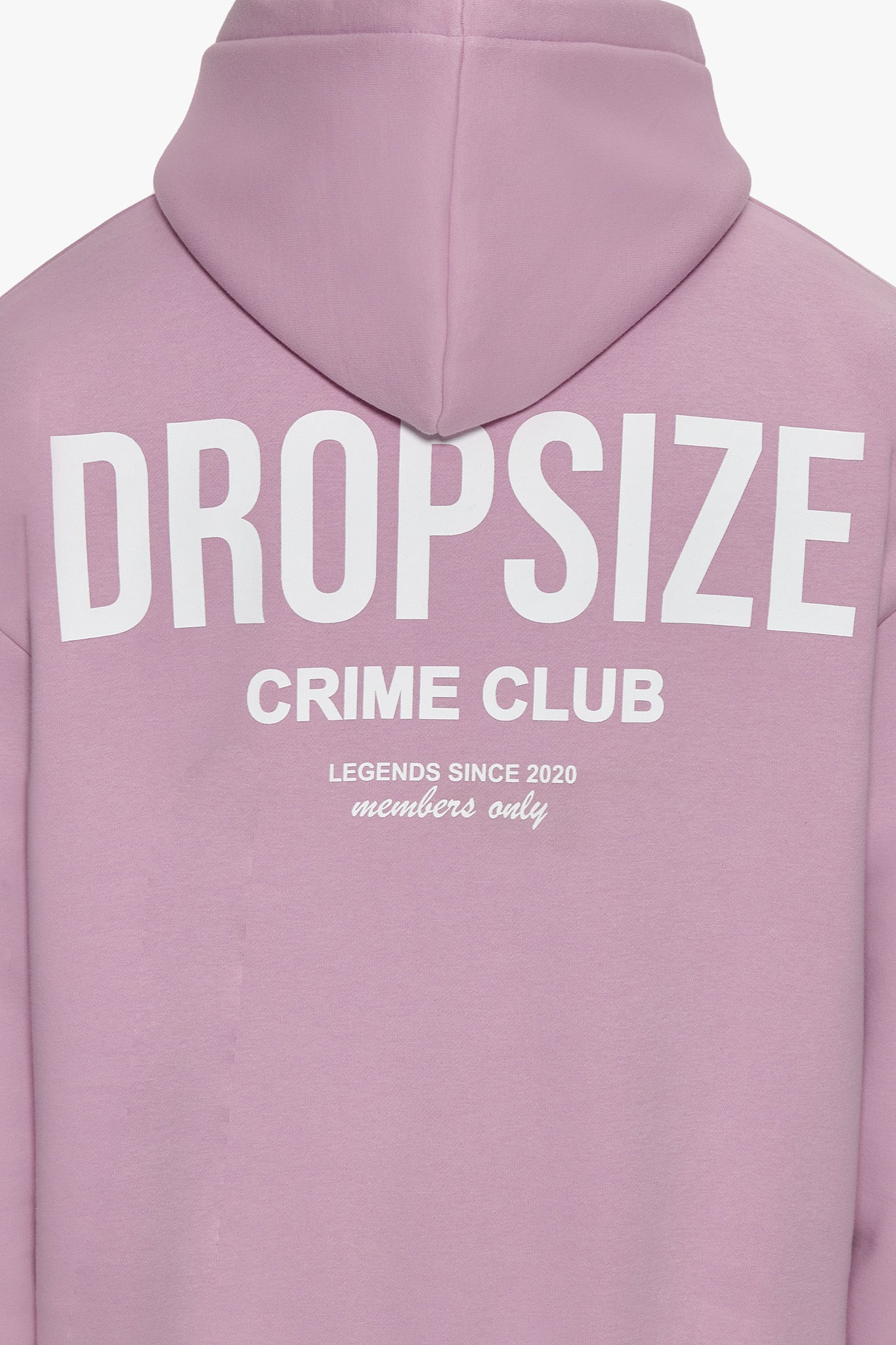 HEAVY OVERSIZE CRIME CLUB HOODIE LILAC