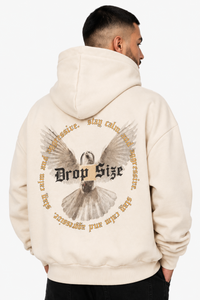 HEAVY OVERSIZE WHITE DOVE 2.0 HOODIE COCONUT MILK