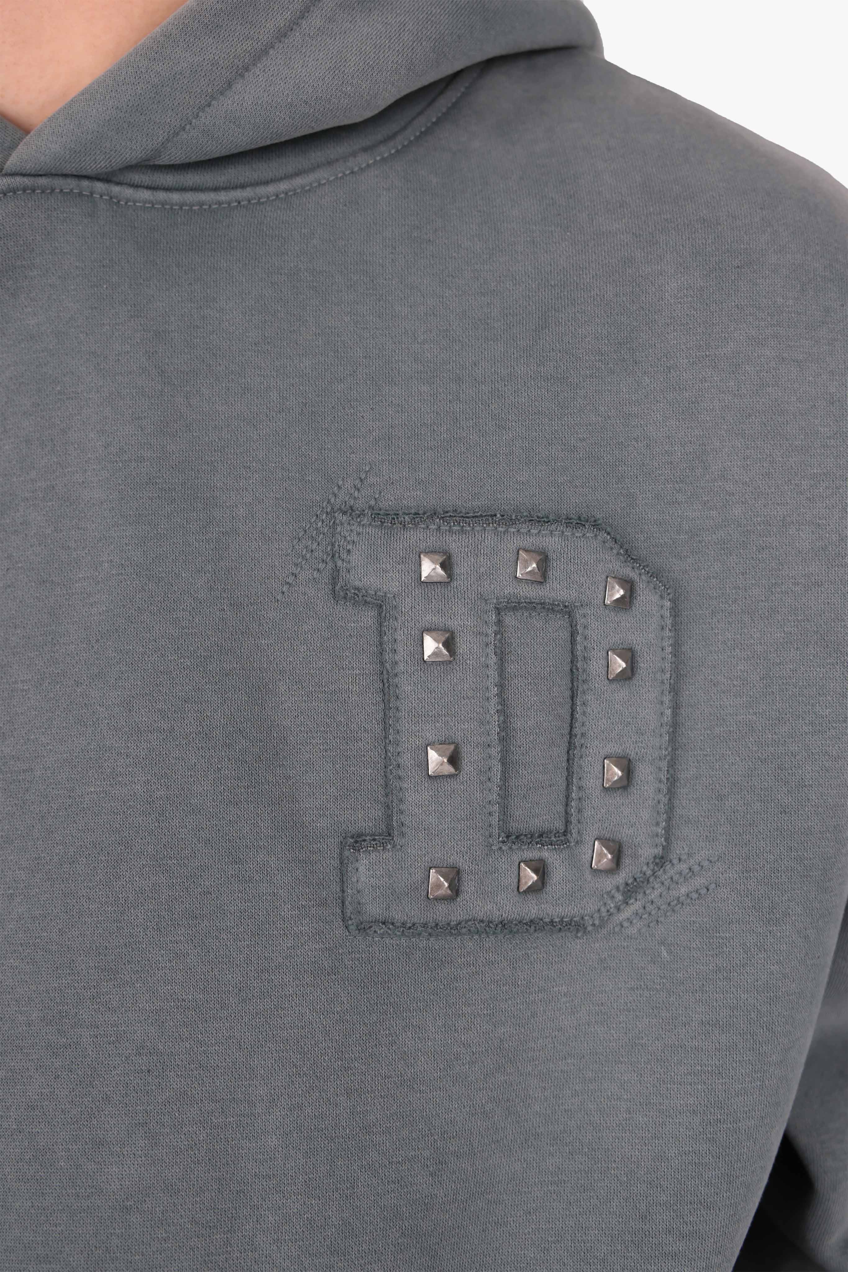 DOUBLE POCKET HOODIE ACID GREY