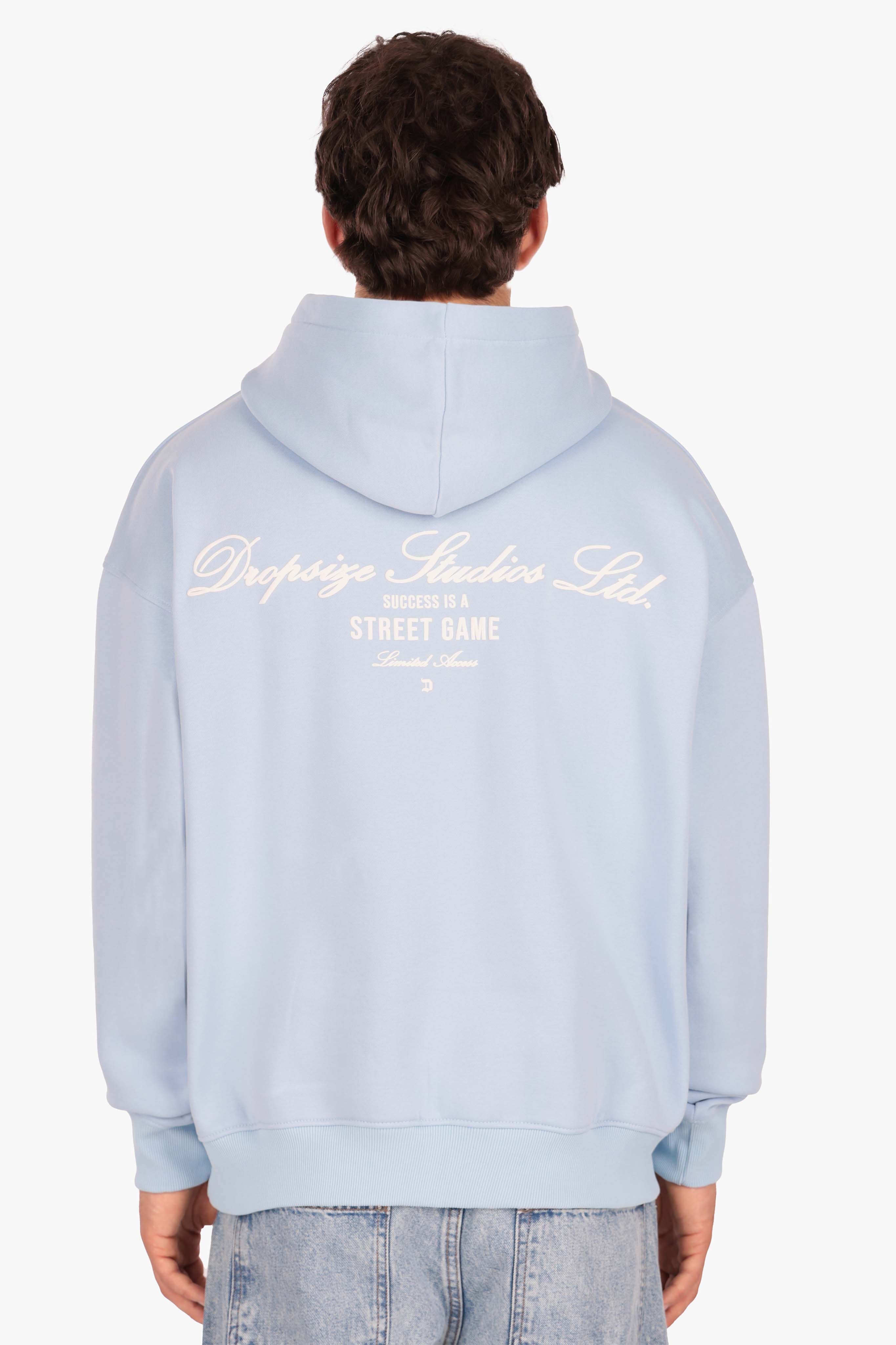 HEAVY OVERSIZE STUDIOS HOODIE BABY BLUE