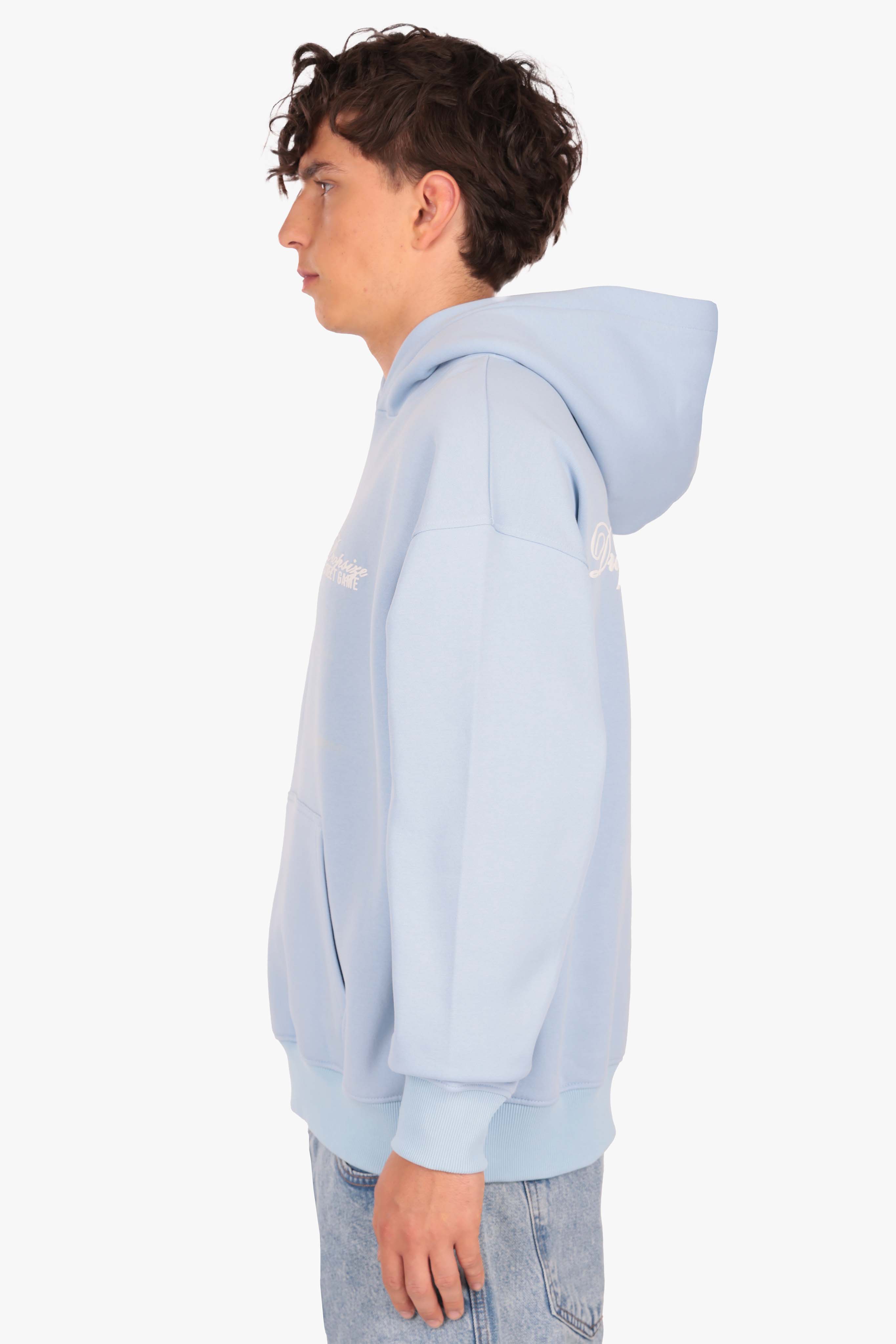 HEAVY OVERSIZE STUDIOS HOODIE BABY BLUE