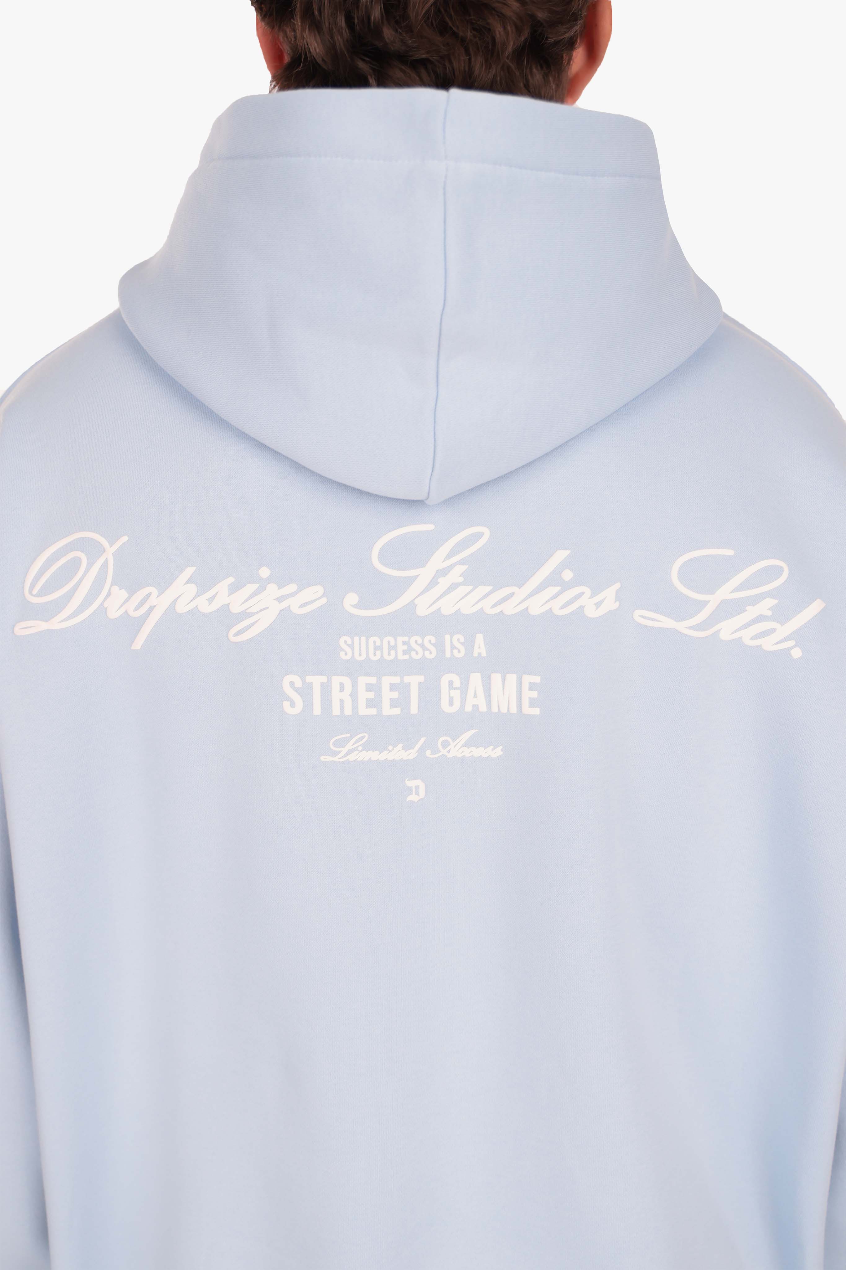 HEAVY OVERSIZE STUDIOS HOODIE BABY BLUE