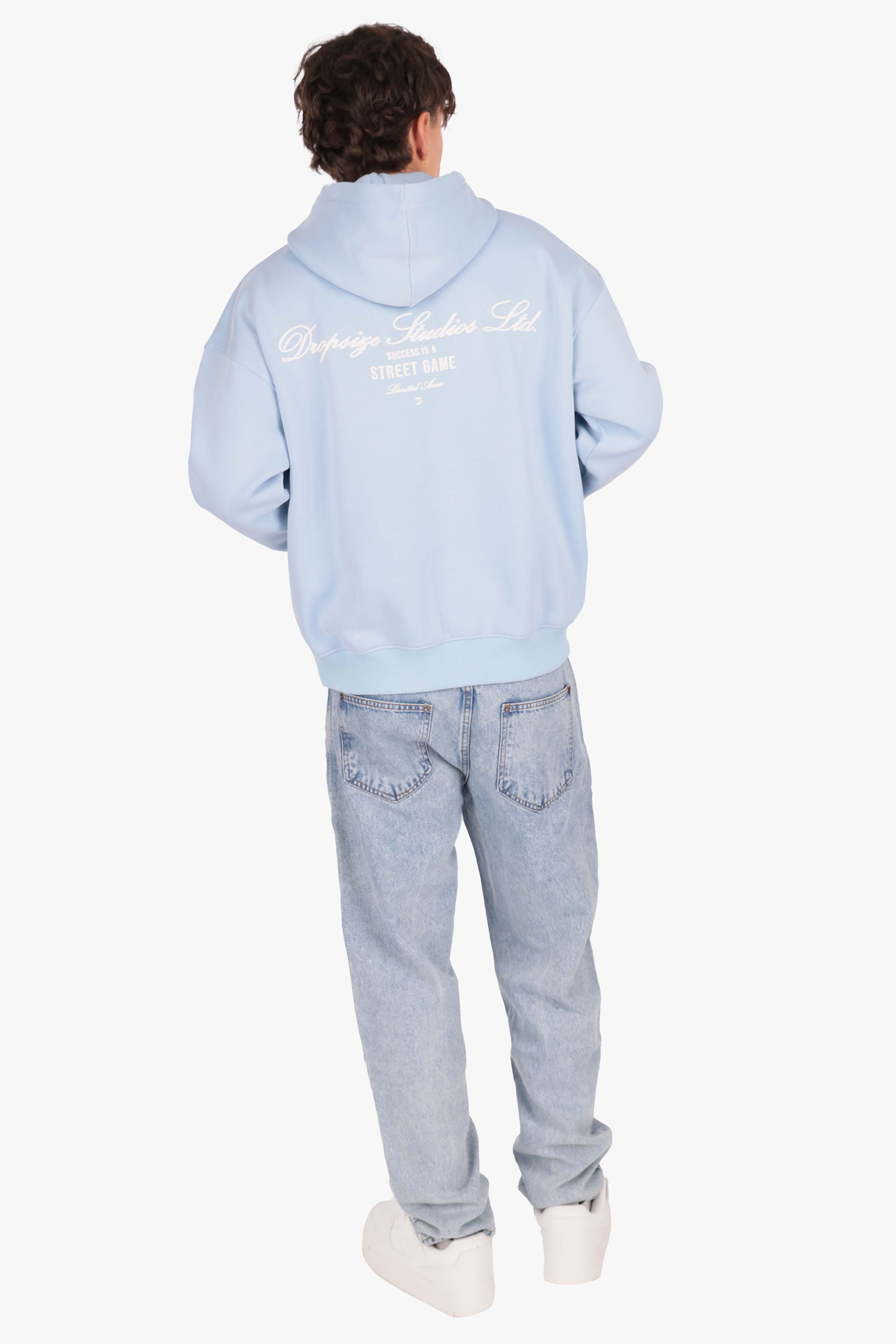 HEAVY OVERSIZE STUDIOS HOODIE BABY BLUE