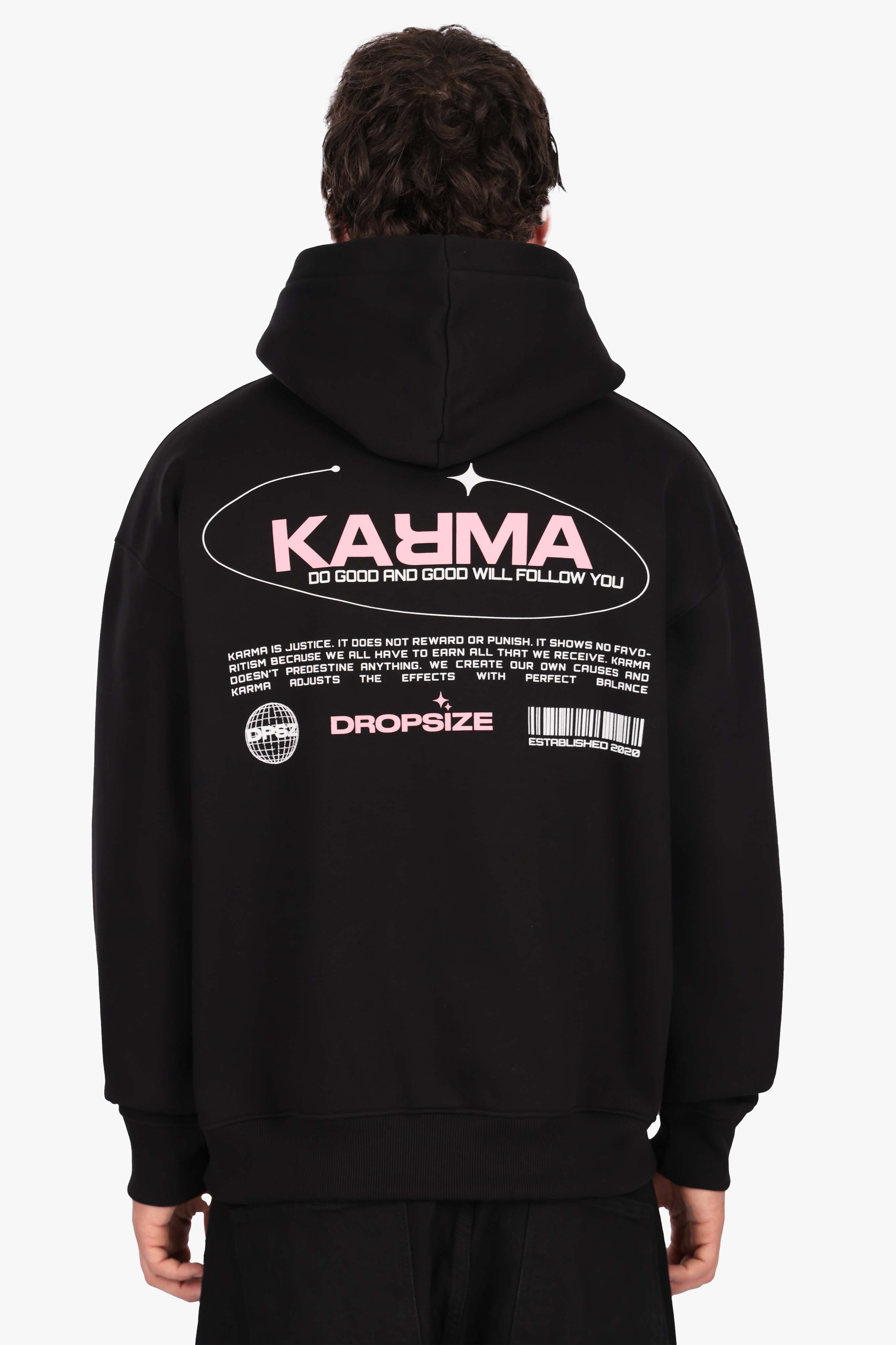 DROPSIZE KARMA HOODIE JET BLACK