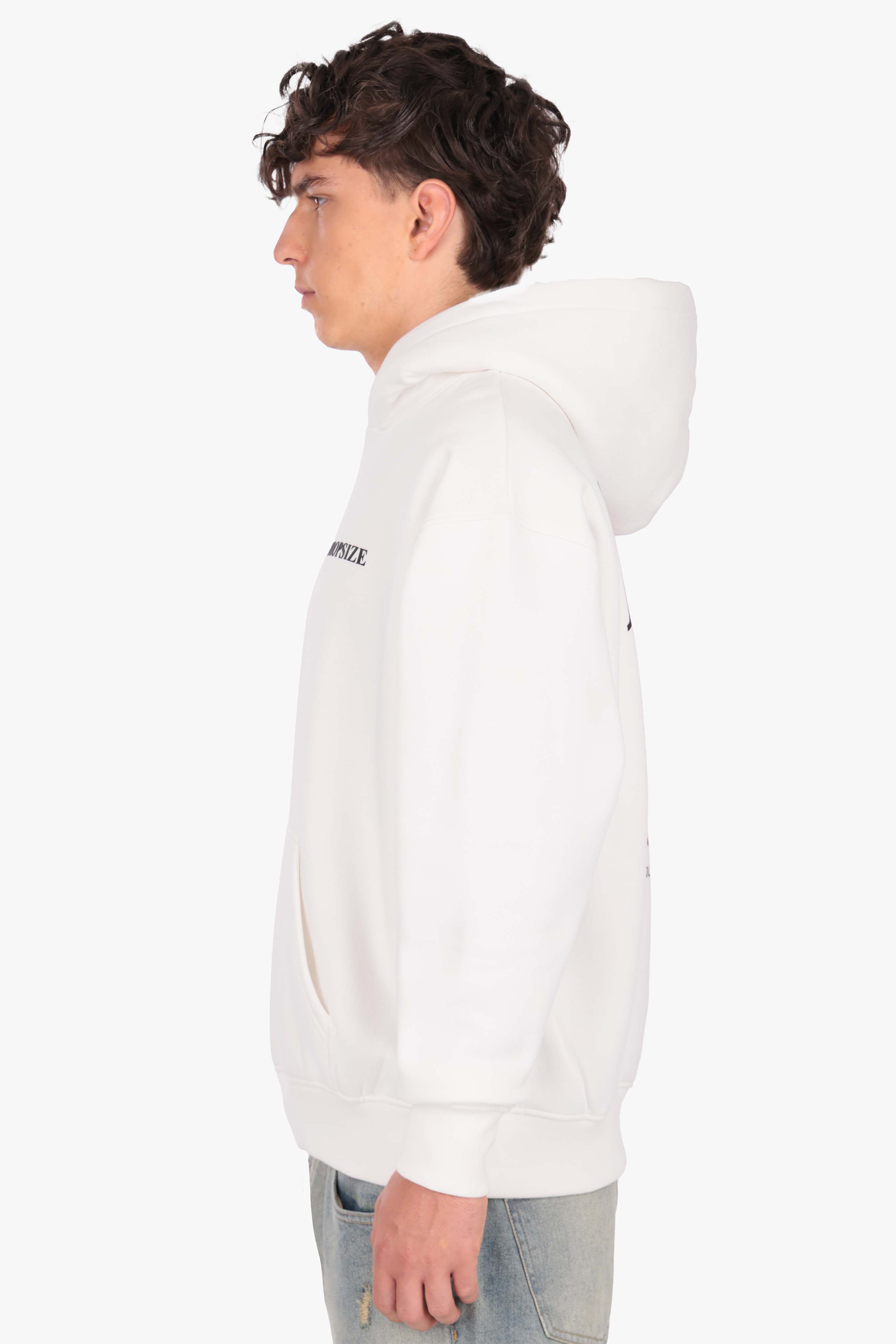 HEAVY OVERSIZE LUXURY HOODIE CREAM WHITE