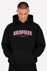 DROPSIZE SUCCESS GLITCH HOODIE JET BLACK