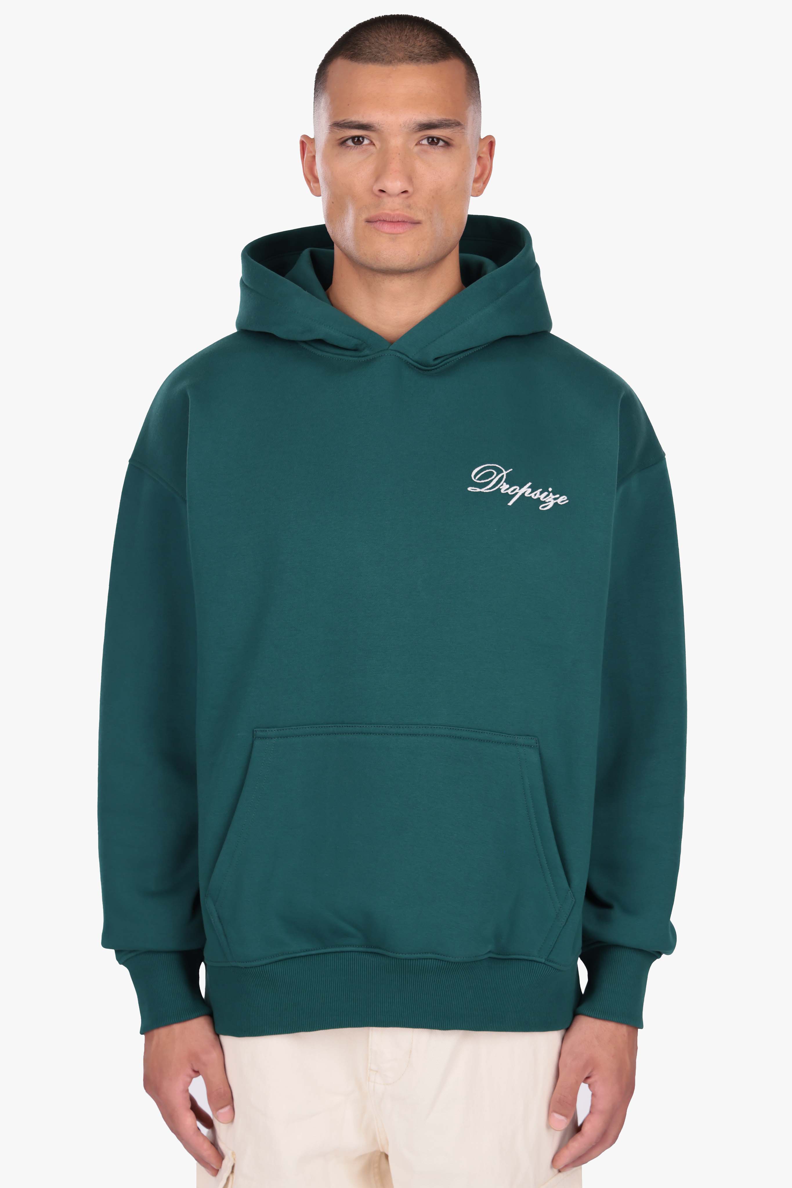 HEAVY OVERSIZE MEMBERS CLUB HOODIE GREEN