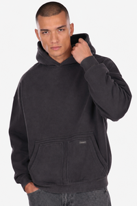 RAW APPLICATION HOODIE ACID BLACK