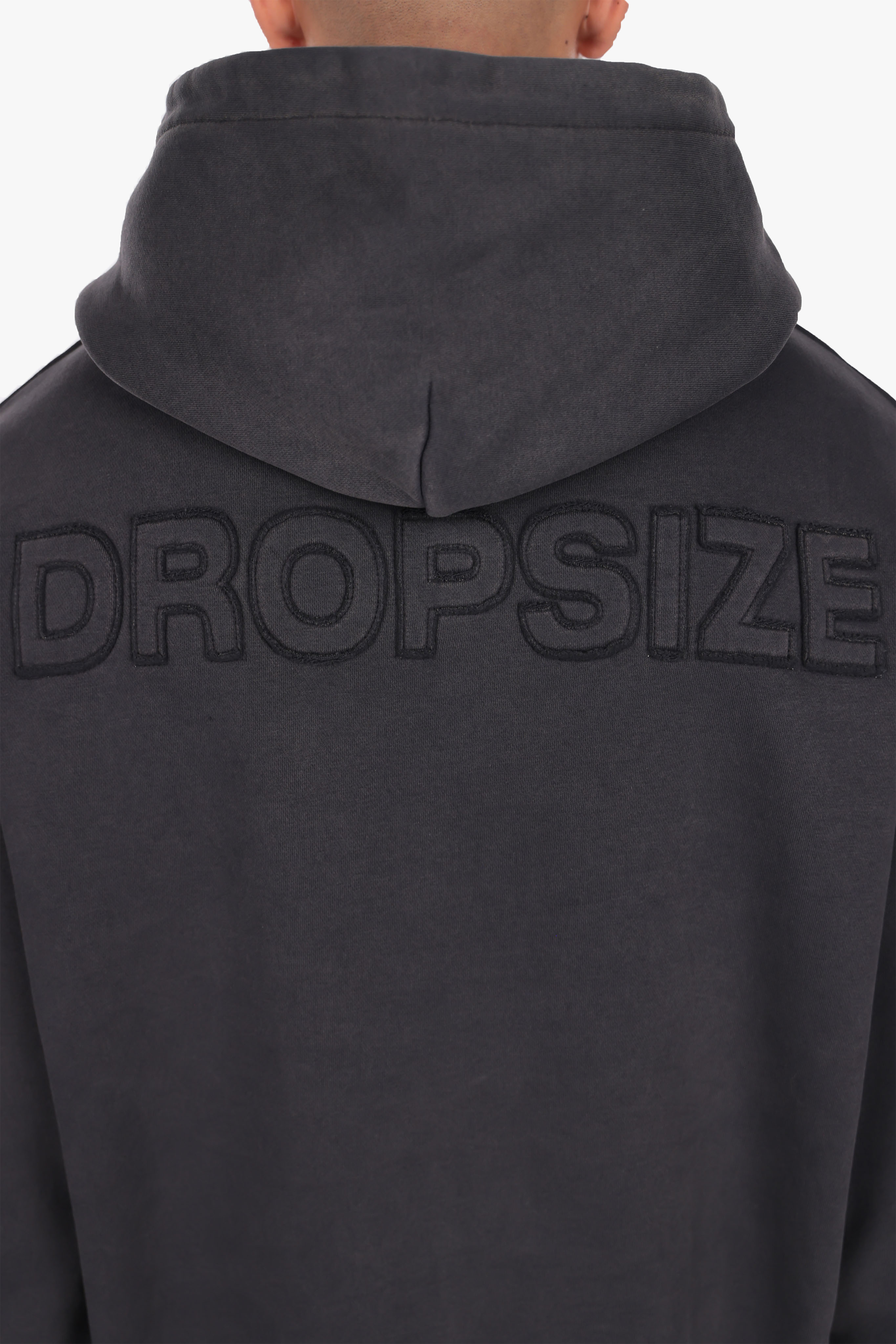 RAW APPLICATION HOODIE ACID BLACK