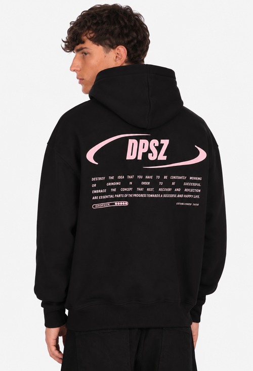 DROPSIZE DPSZ HOODIE JET BLACK