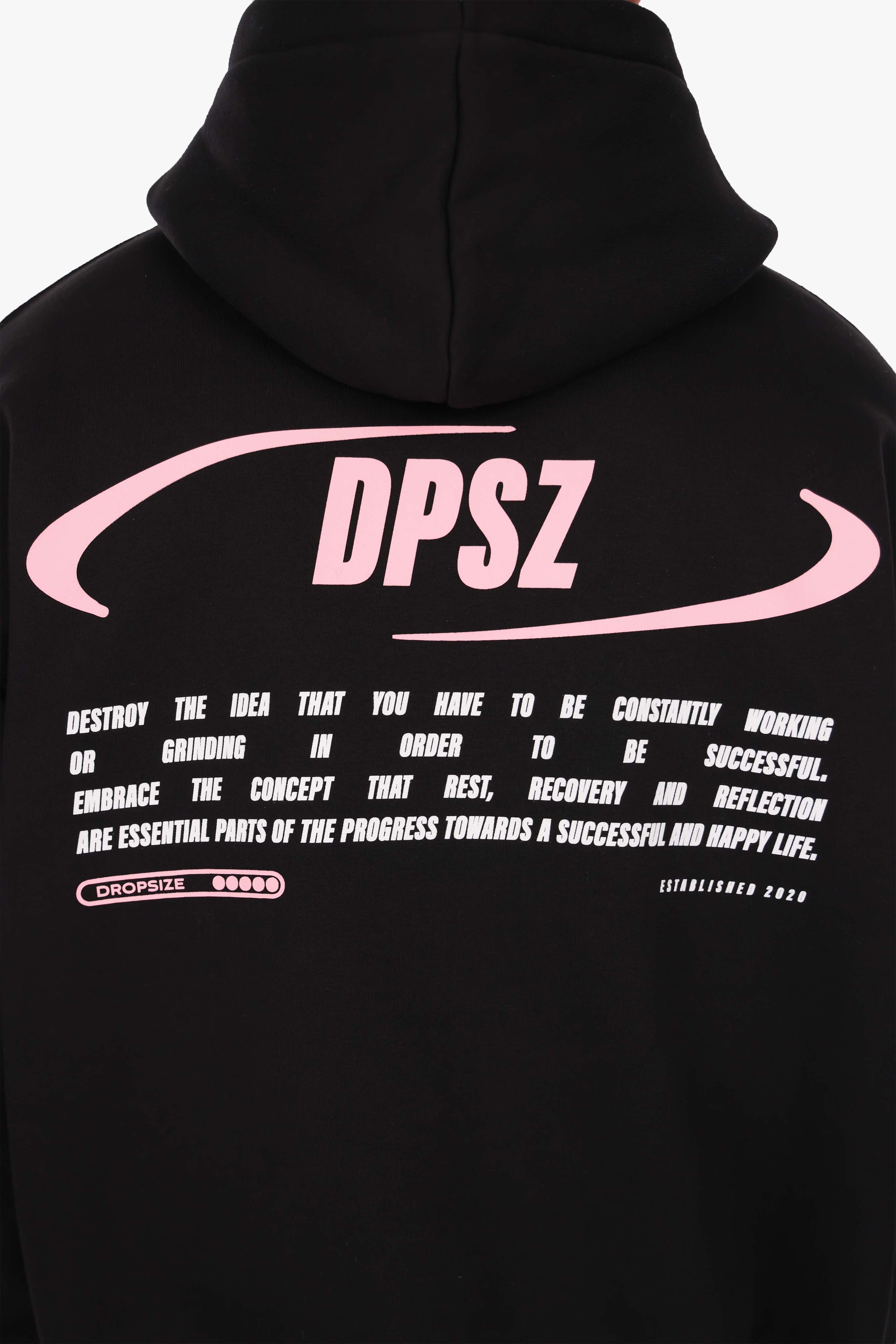 DROPSIZE DPSZ HOODIE JET BLACK