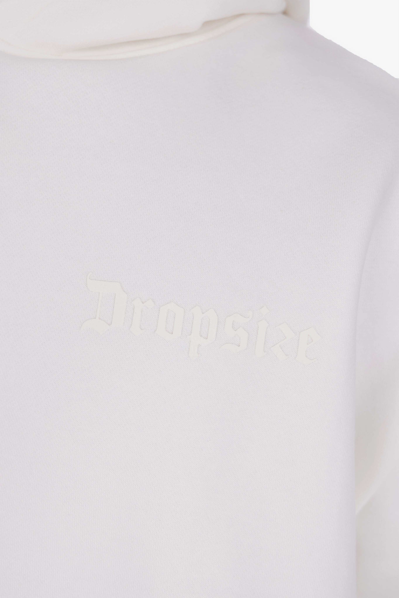 HEAVY OVERSIZE HD LOGO HOODIE  CREAM WHITE