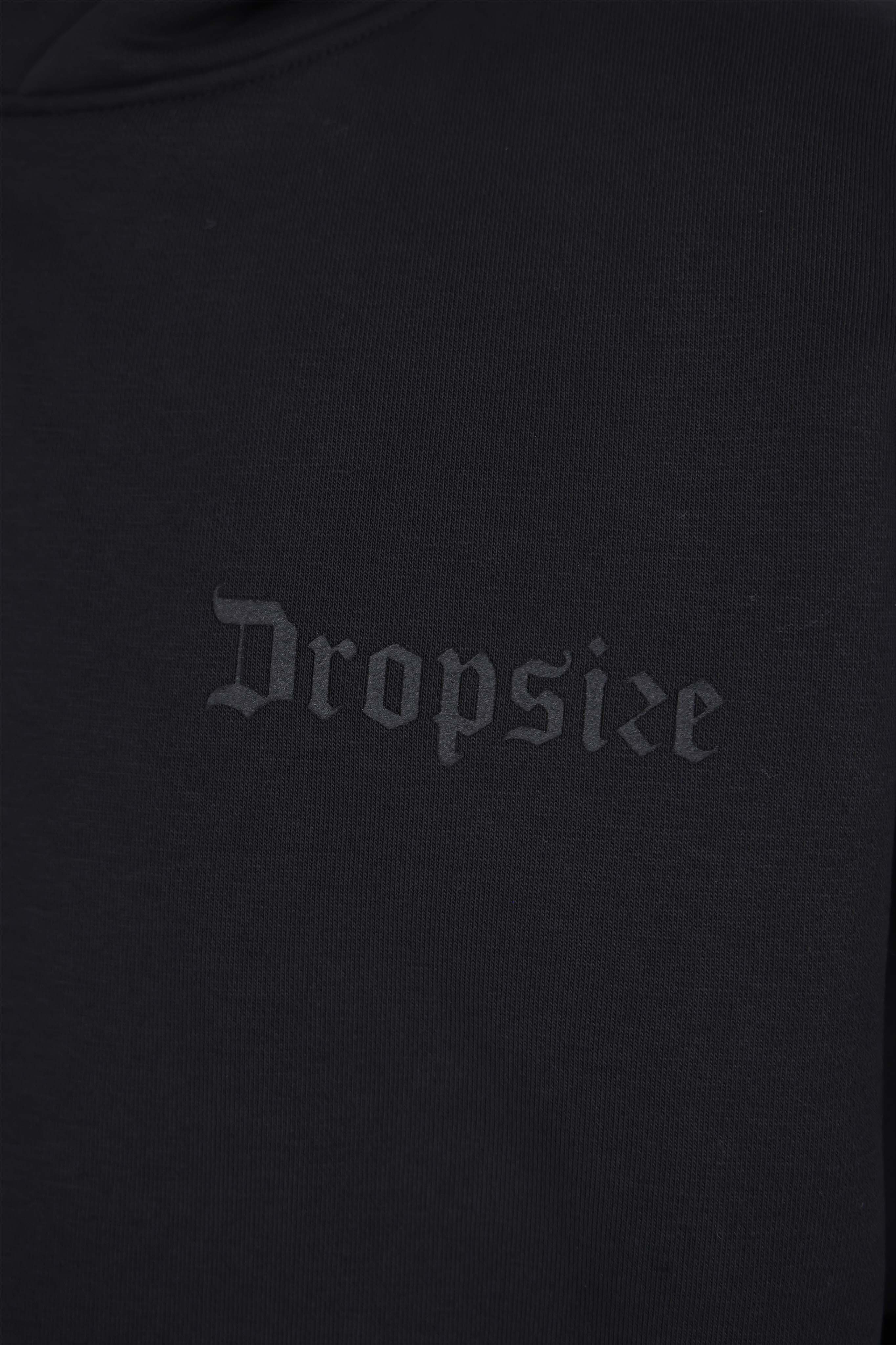 HEAVY OVERSIZE HD LOGO HOODIE BLACK