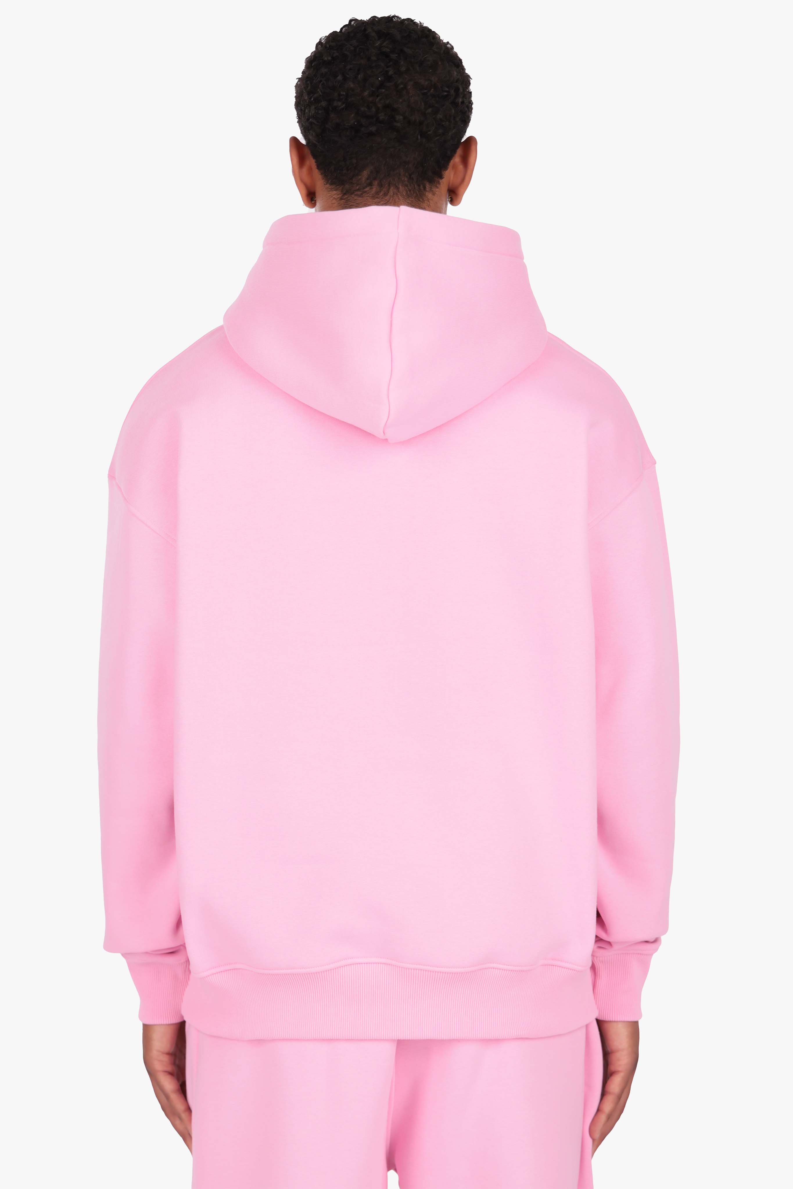 HEAVY OVERSIZE HD LOGO HOODIE PINK