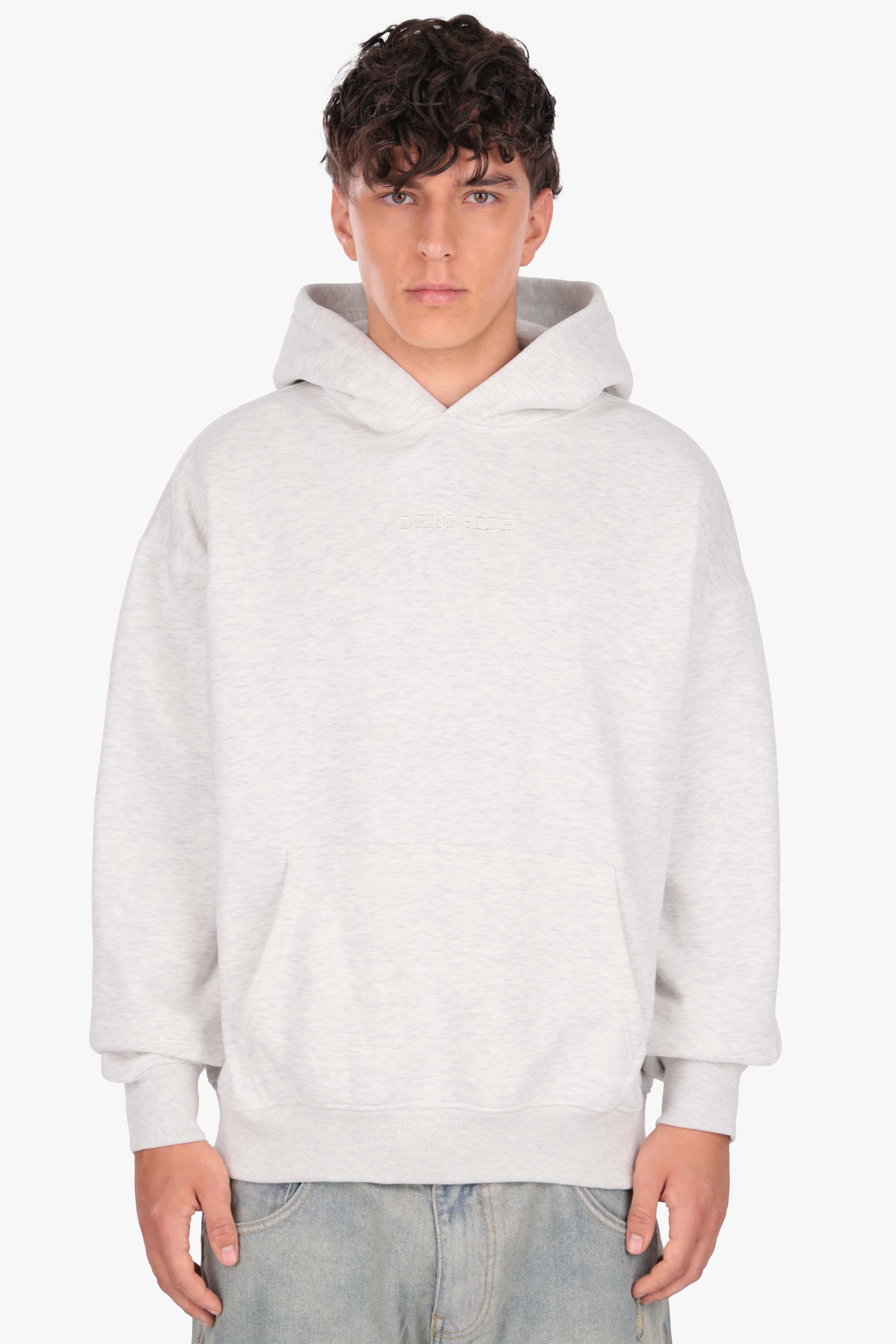 CAMO PATCH HOODIE GREY MELANGE