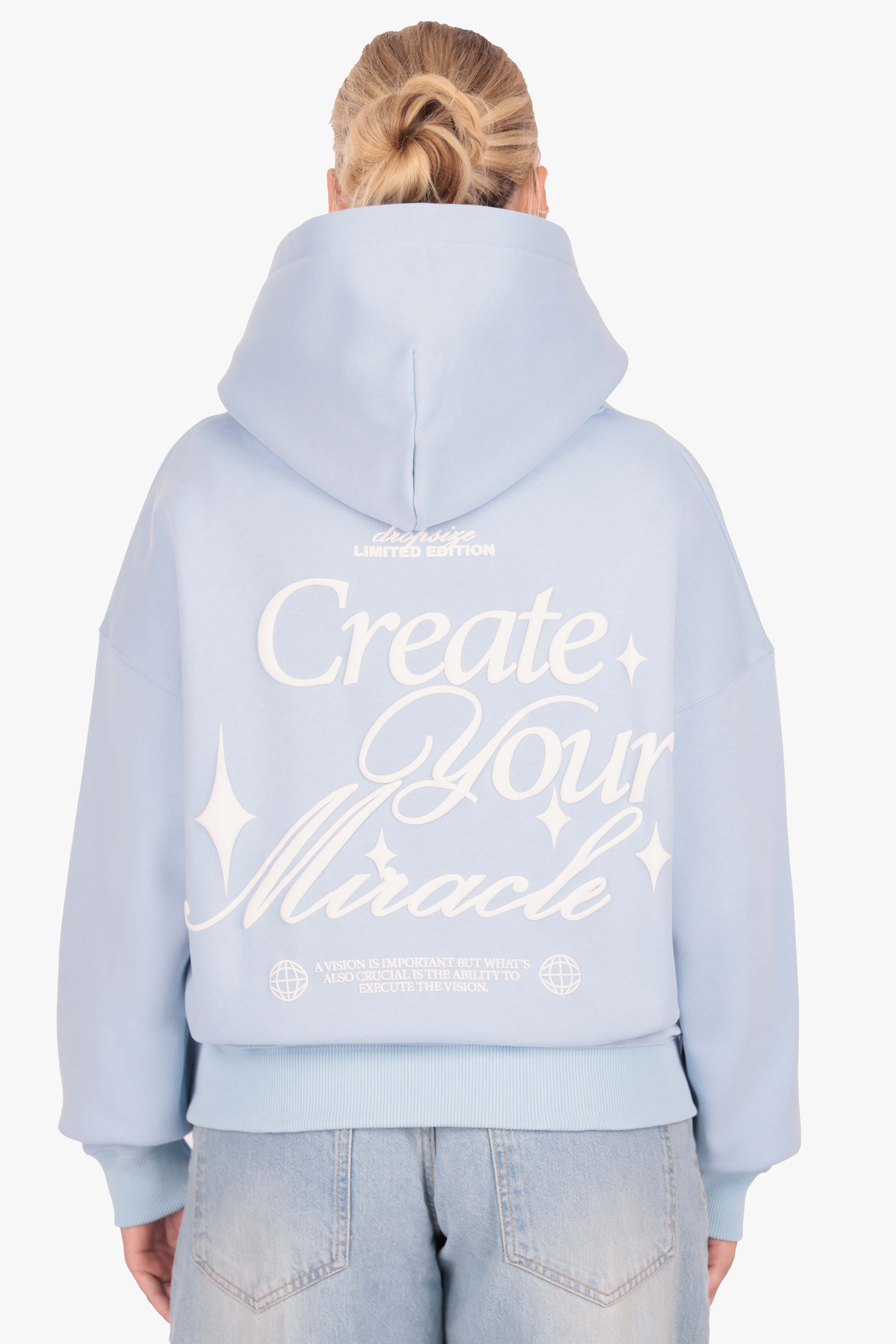 WOMENS MIRACLE HOODIE BABY BLUE