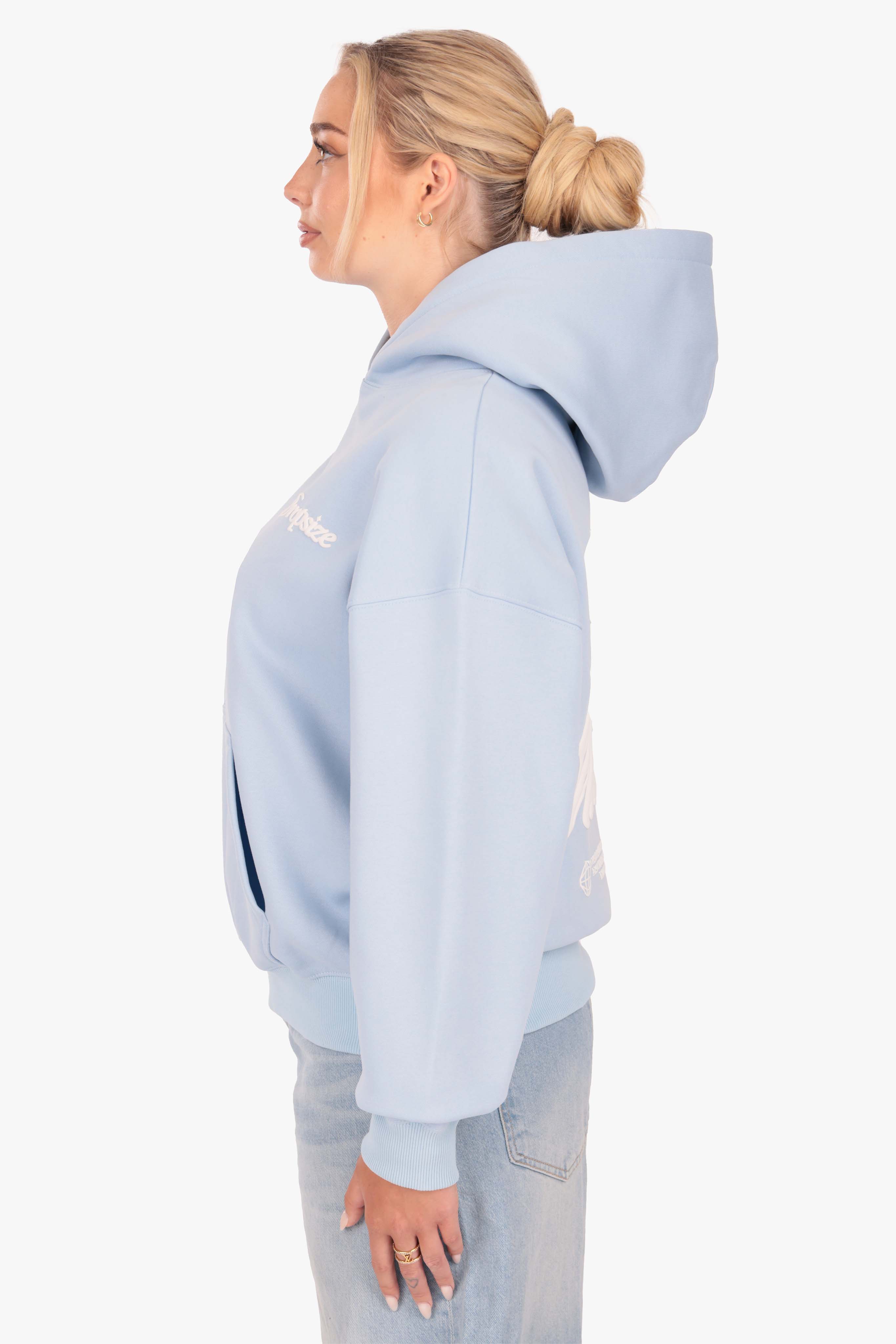 WOMENS MIRACLE HOODIE BABY BLUE