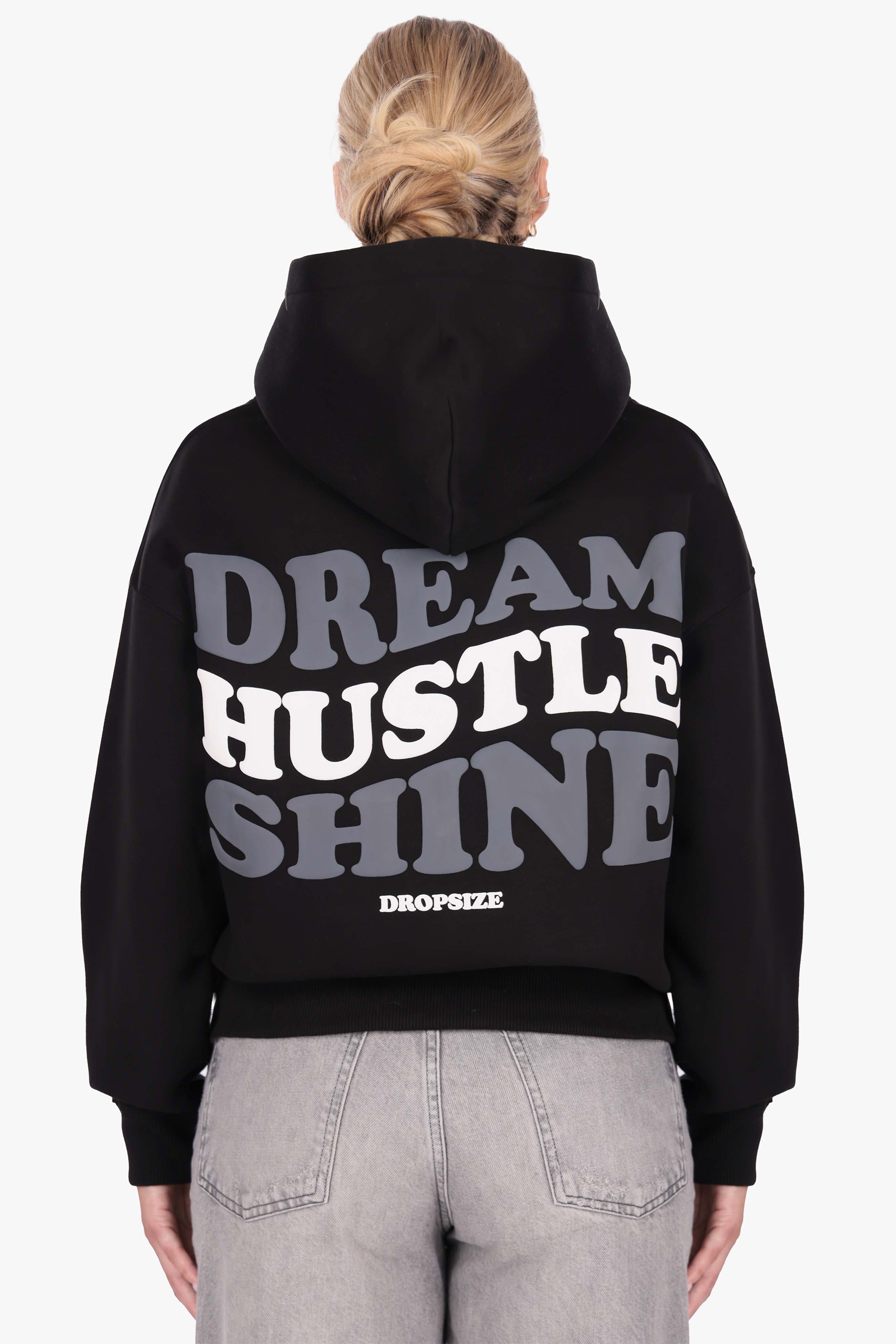 WOMENS DREAM AND SHINE HOODIE BLACK