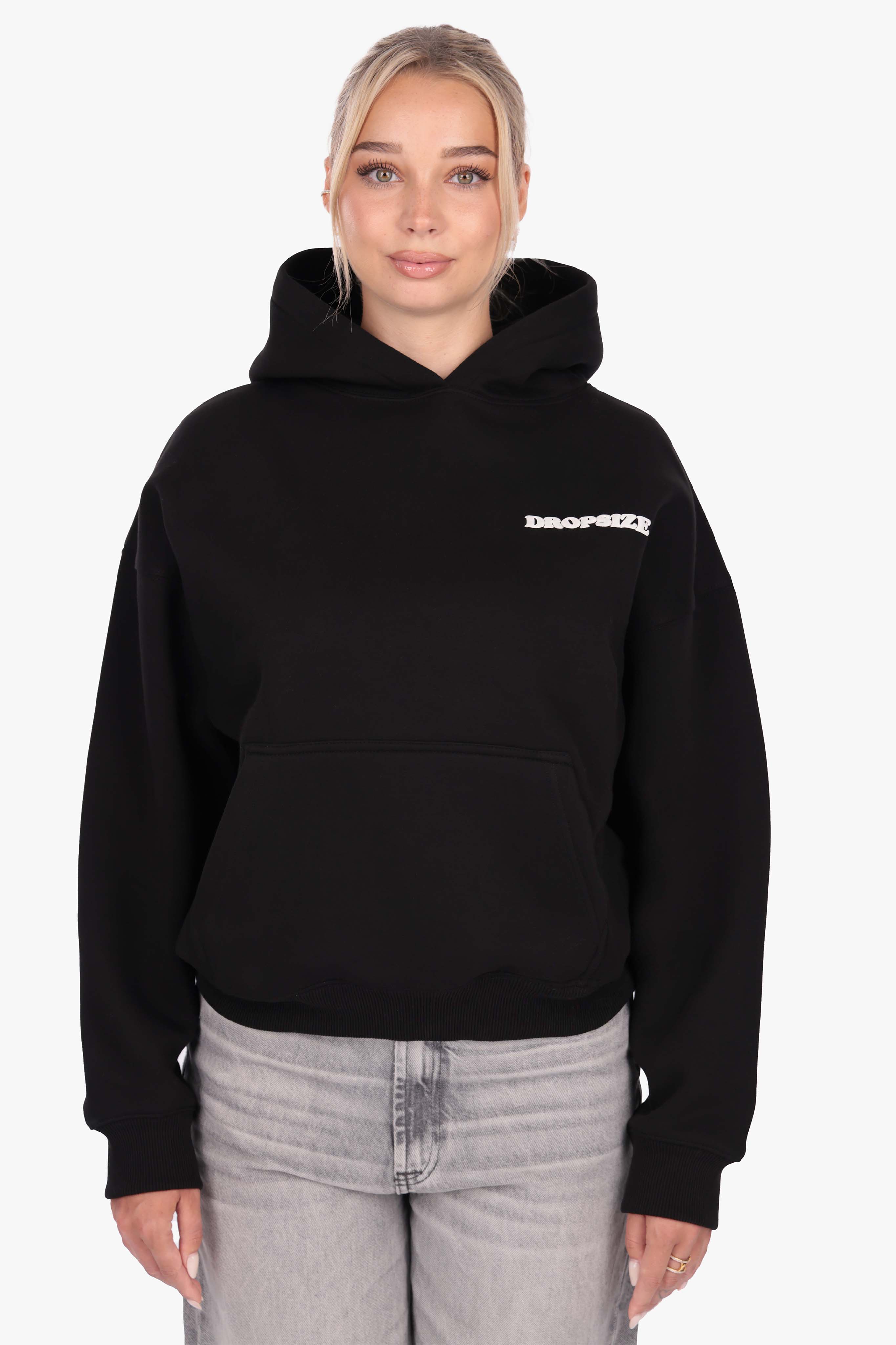 WOMENS DREAM AND SHINE HOODIE BLACK