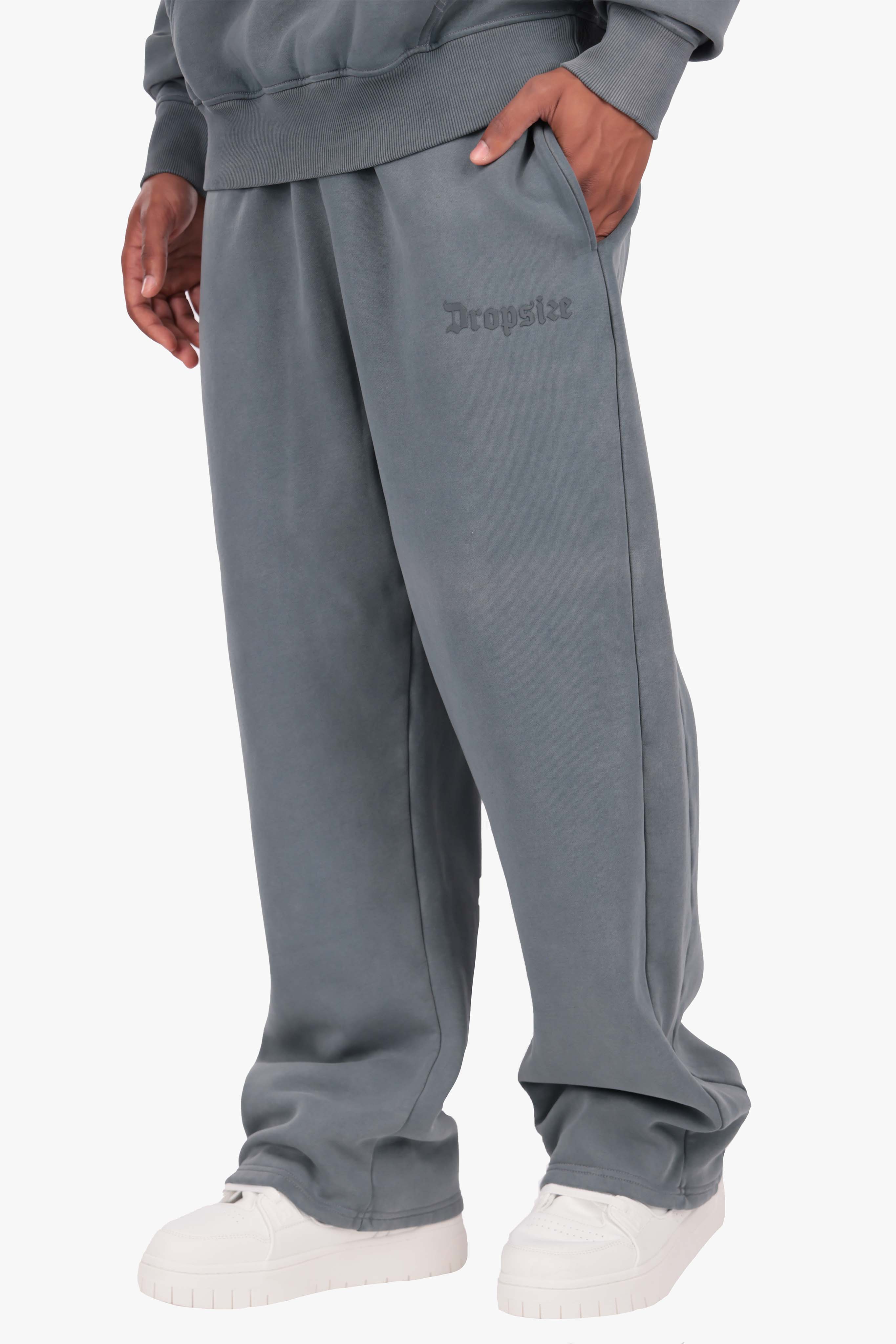 HD OPEN LEG JOGGER WASHED GREY