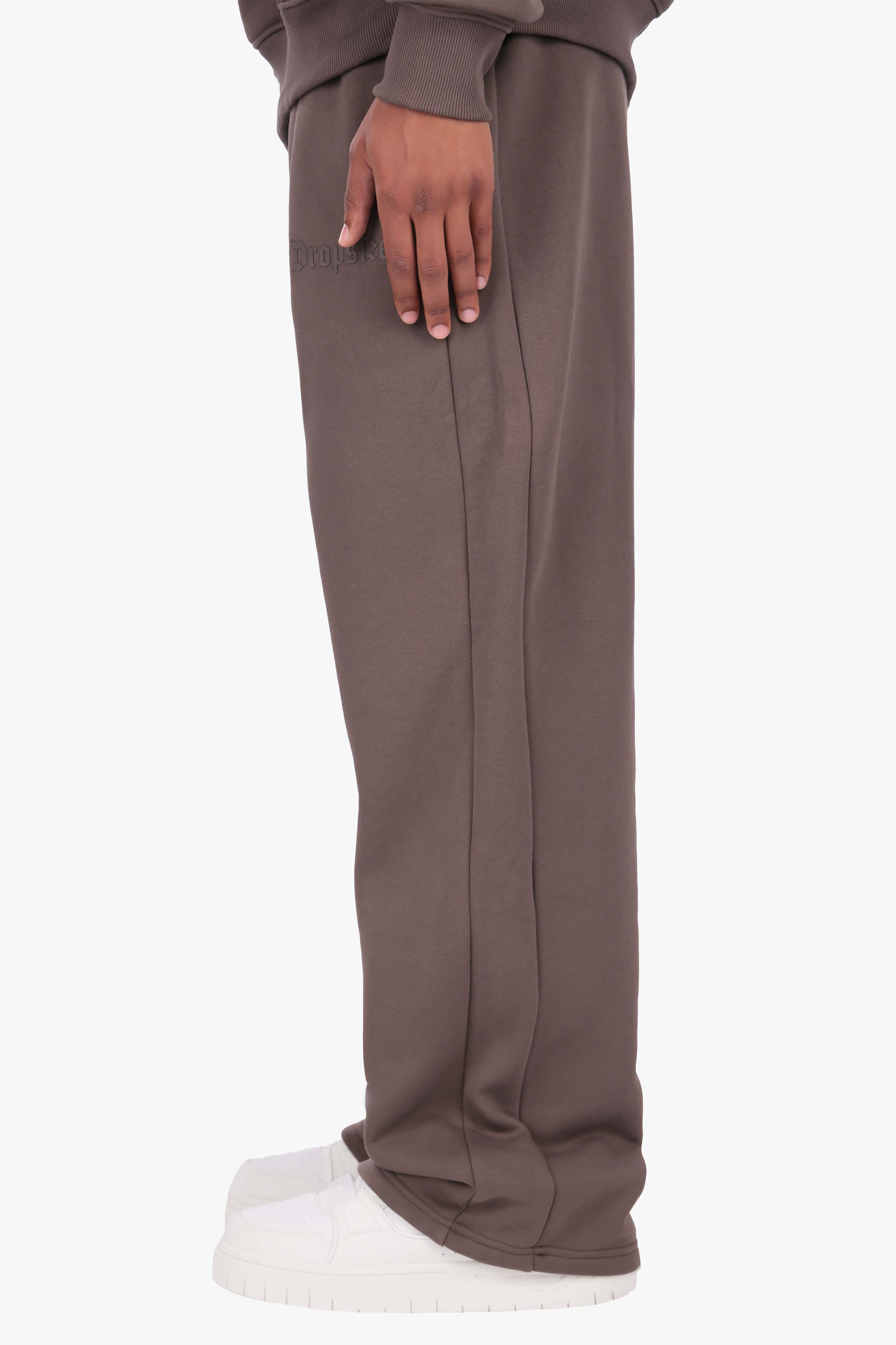 HD LOGO OPEN LEG JOGGER BROWN