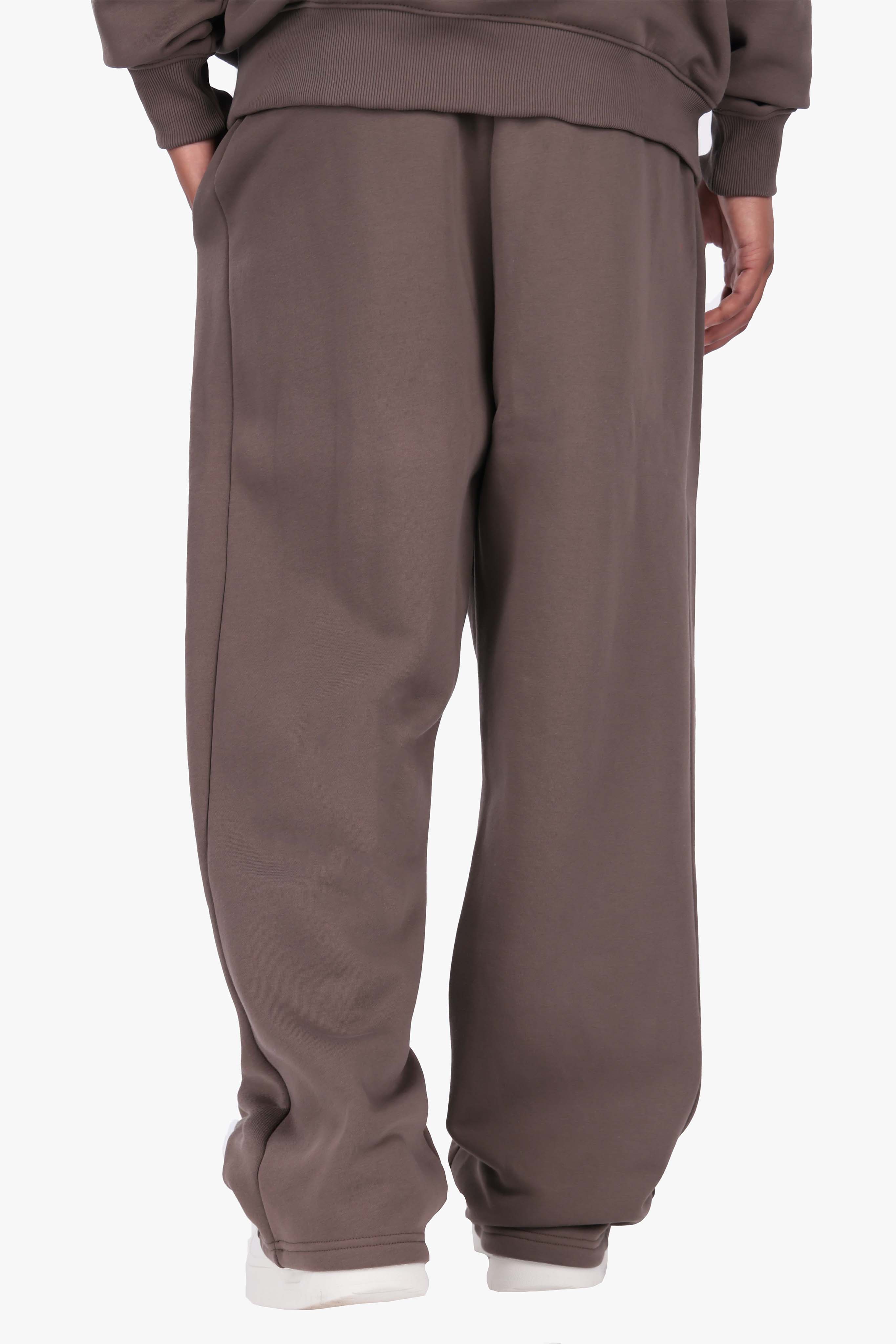 HD LOGO OPEN LEG JOGGER BROWN