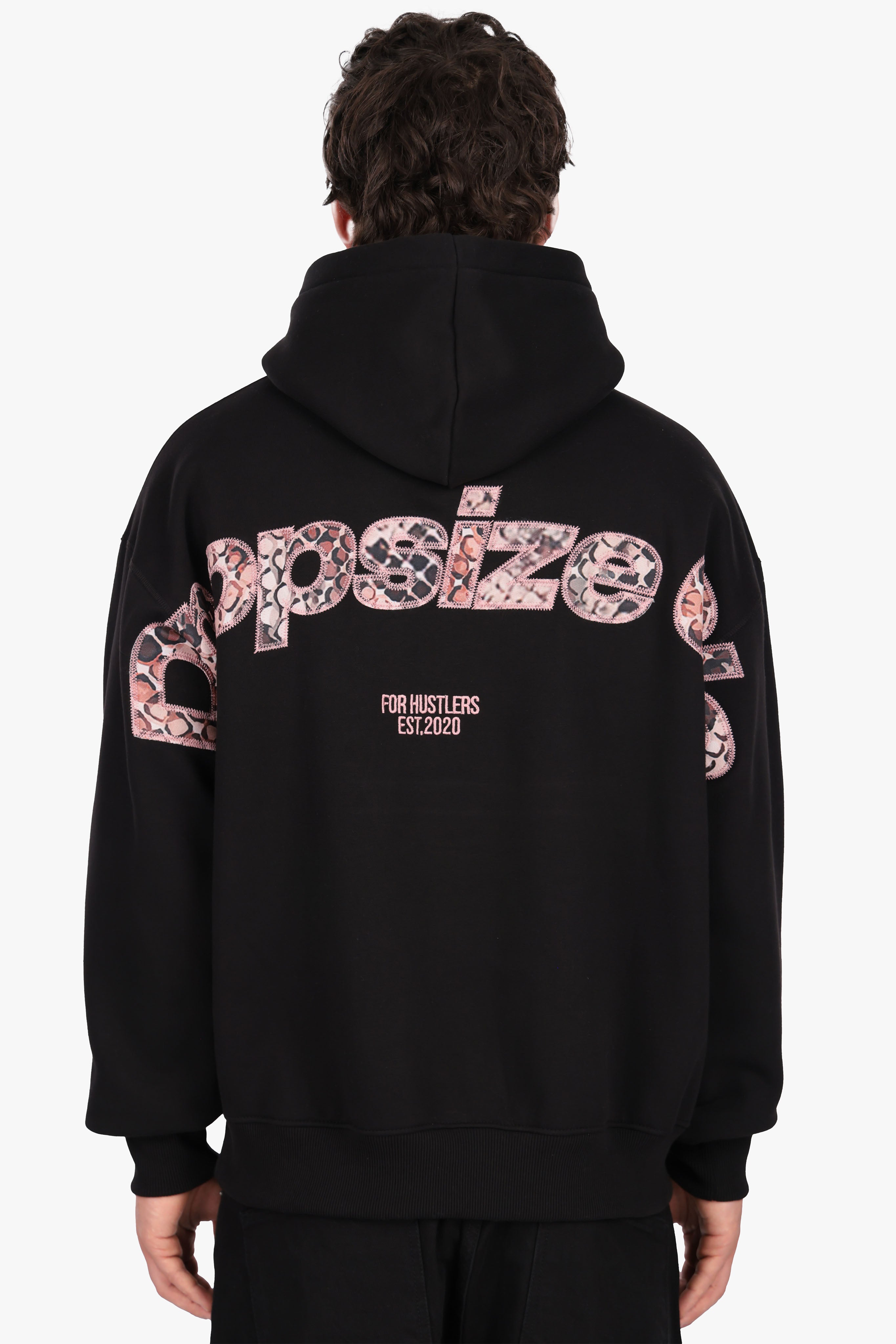 SNAKE APPLICATION HOODIE BLACK