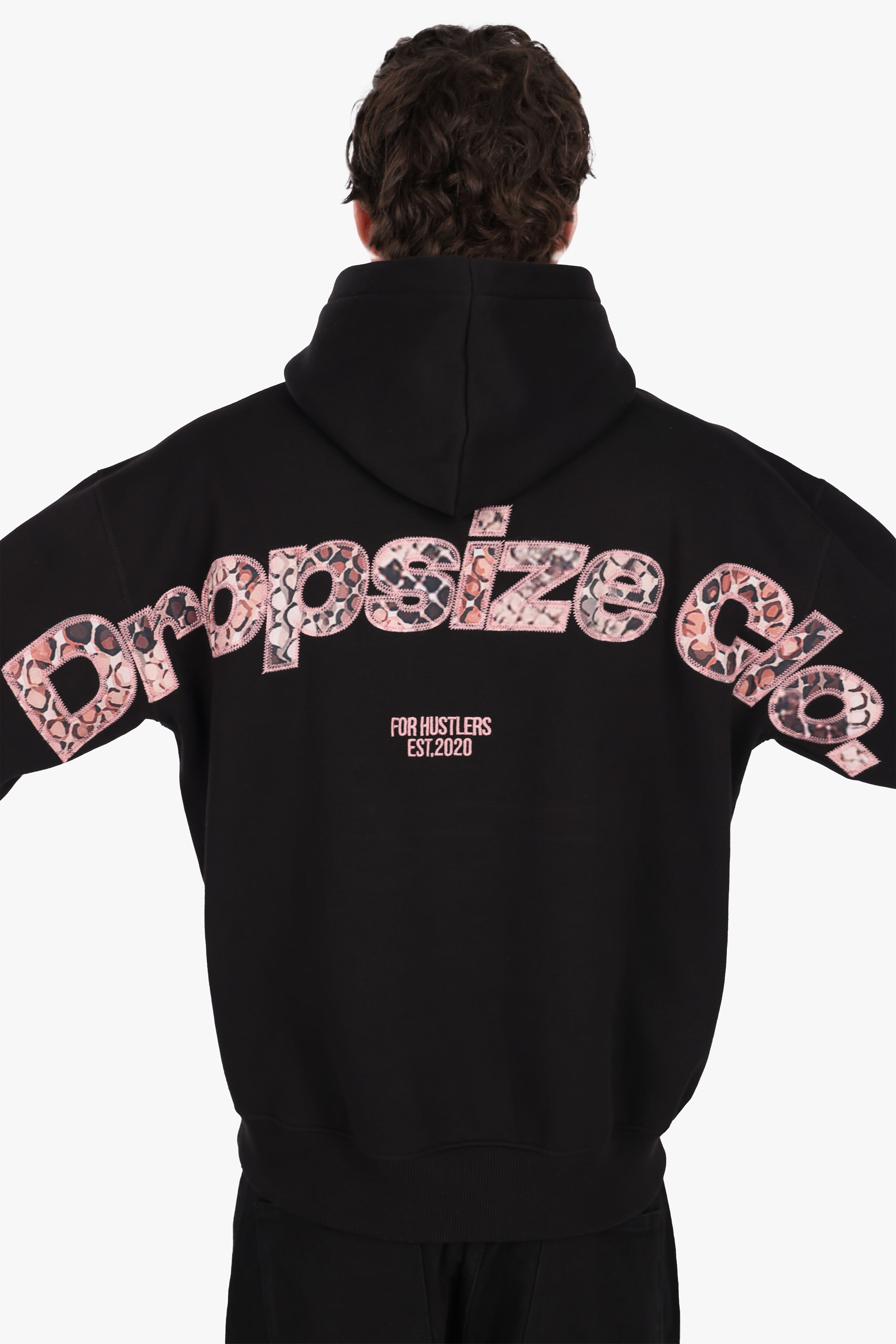 SNAKE APPLICATION HOODIE BLACK