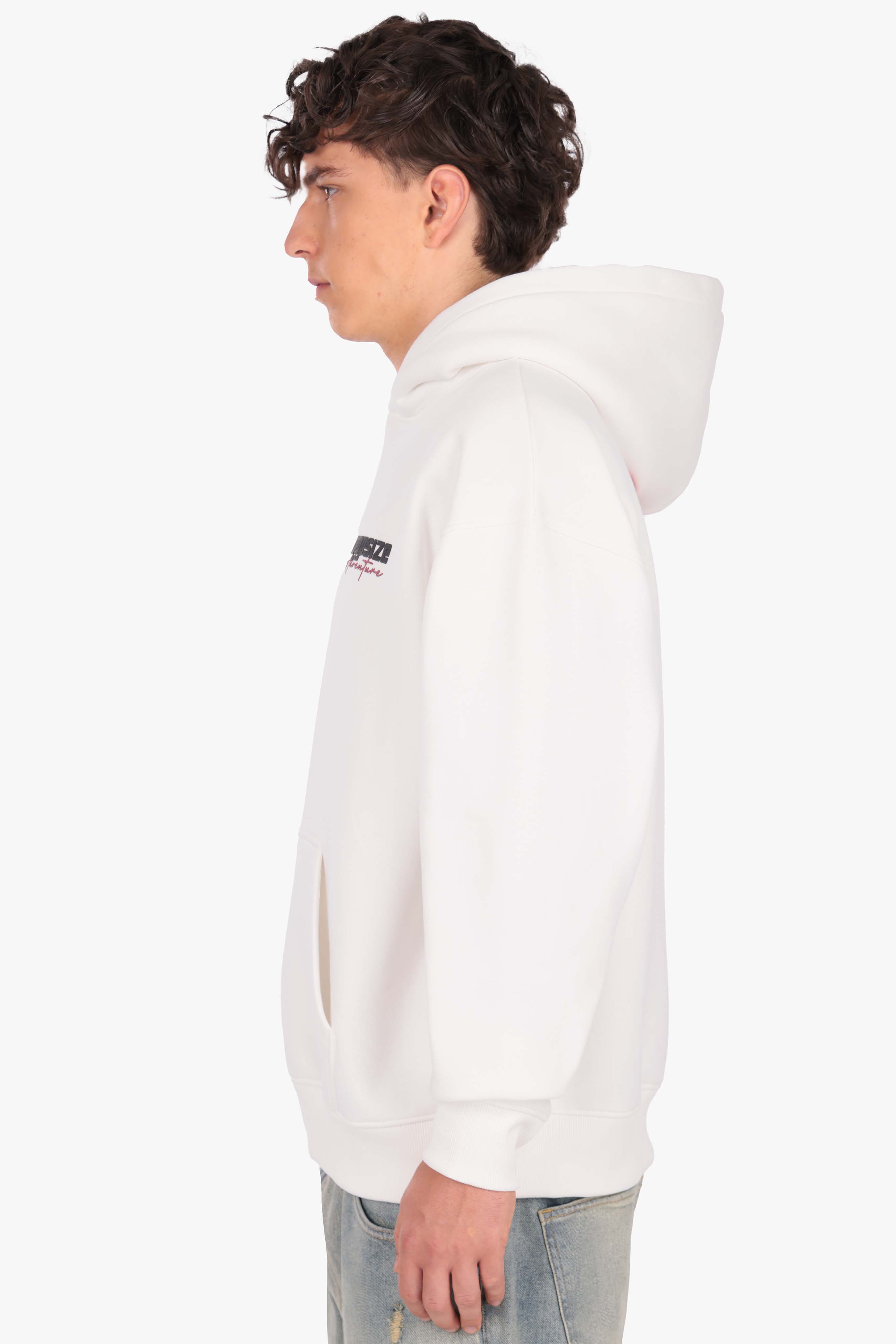 HEAVY OVERSIZE ADVENTURE HOODIE CREAM WHITE