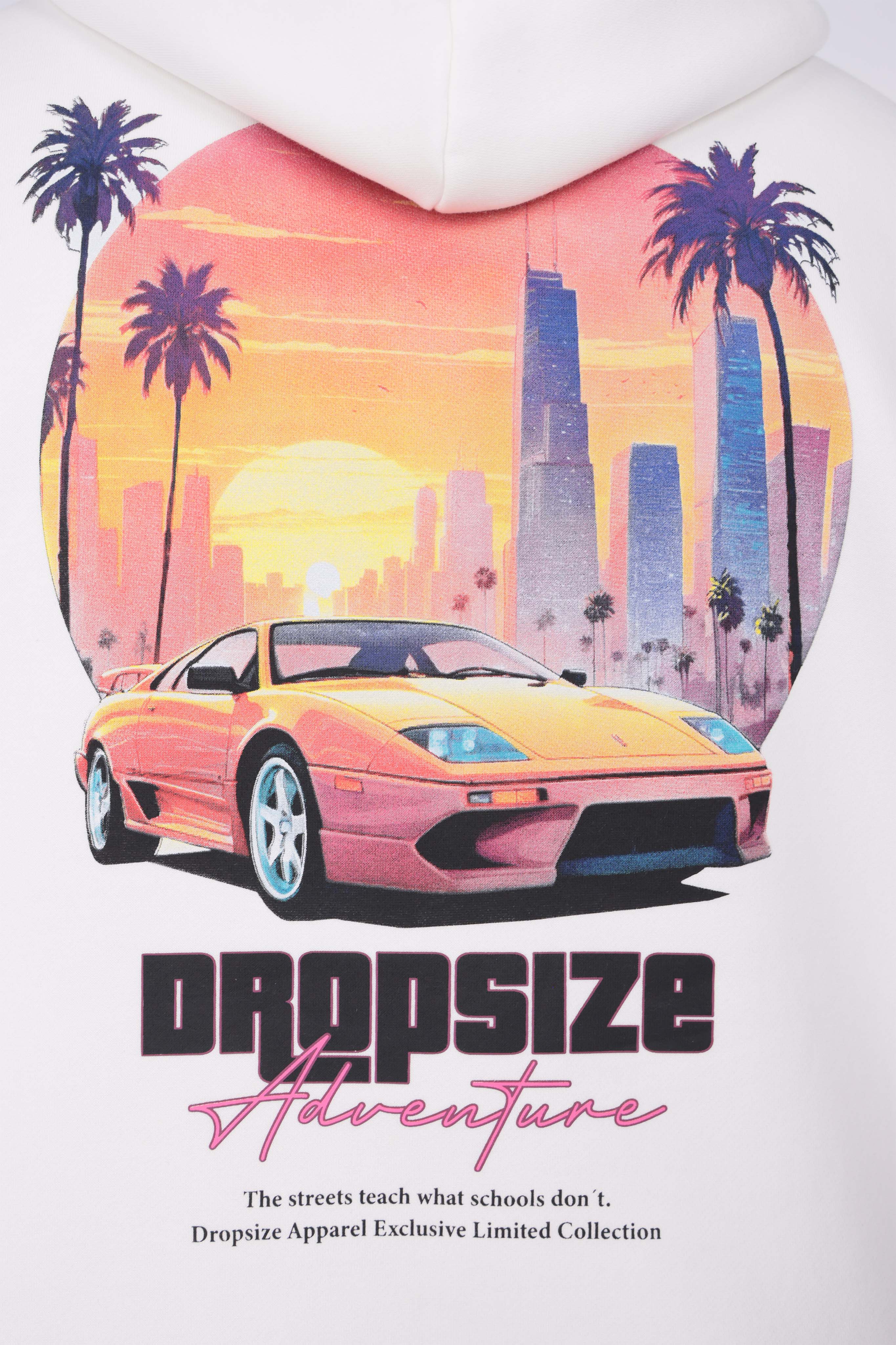 HEAVY OVERSIZE ADVENTURE HOODIE CREAM WHITE